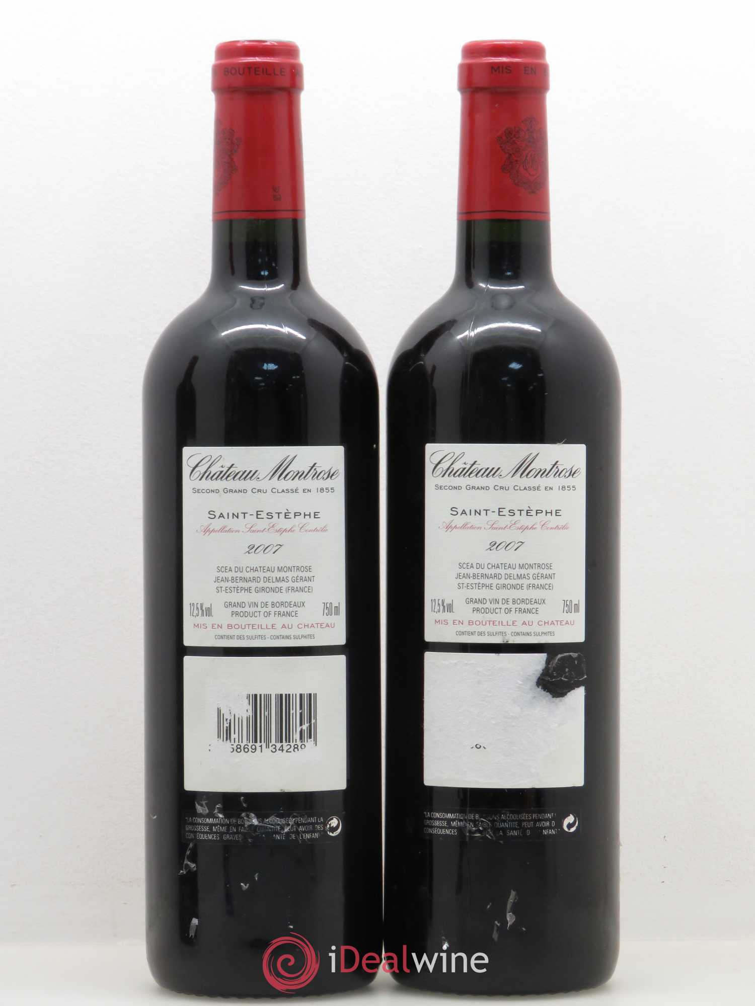 Château Montrose 2ème Grand Cru Classé 2007 - Lot de 2 bouteilles - 1