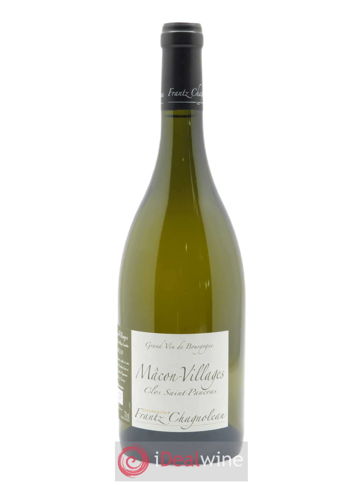Mâcon Clos Saint Pancras Frantz Chagnoleau (Domaine) 2020 - Lot de 1 bouteille - 0