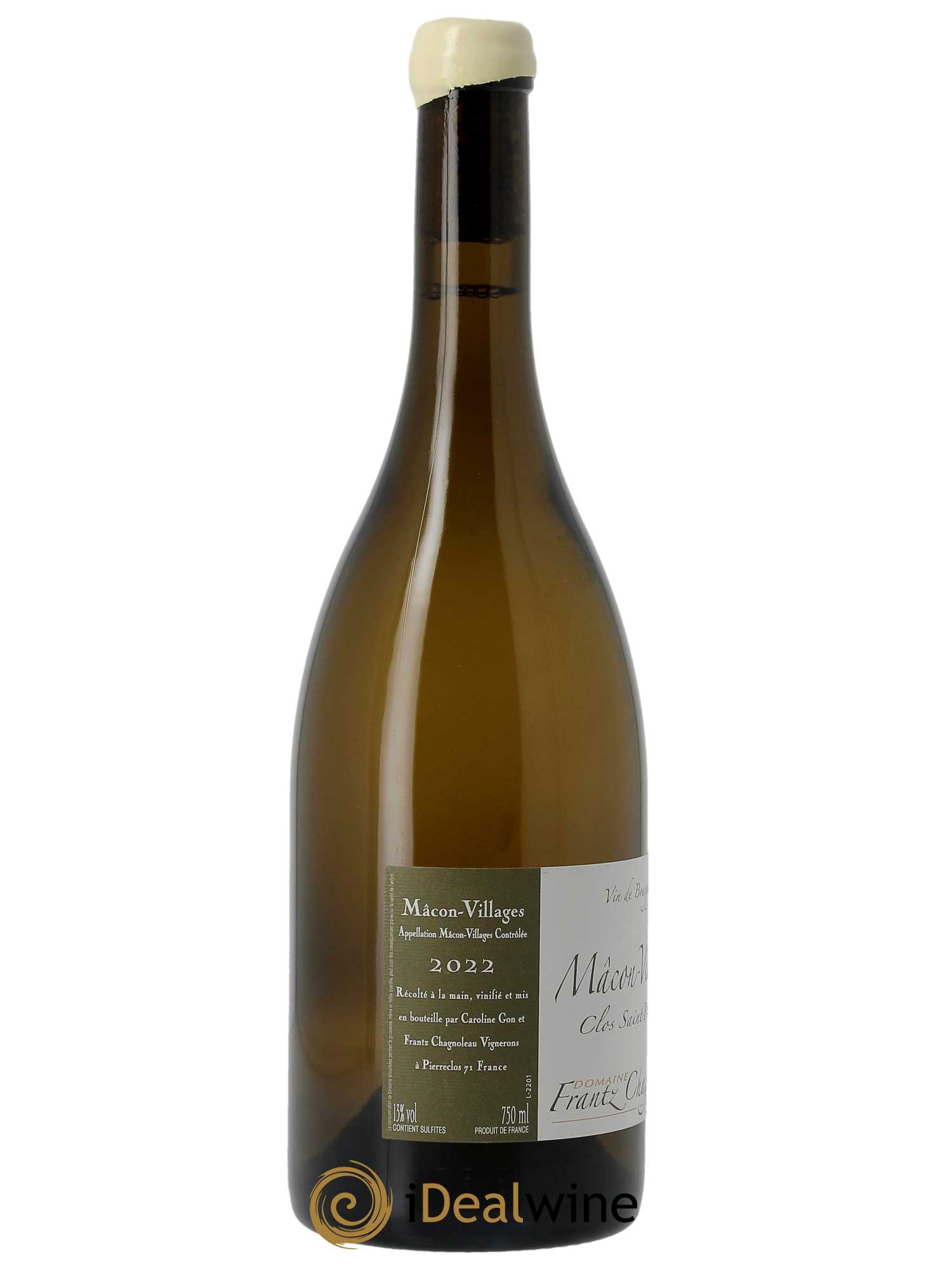 Mâcon Clos Saint Pancras Frantz Chagnoleau (Domaine) 2022 - Lot de 1 bouteille - 1