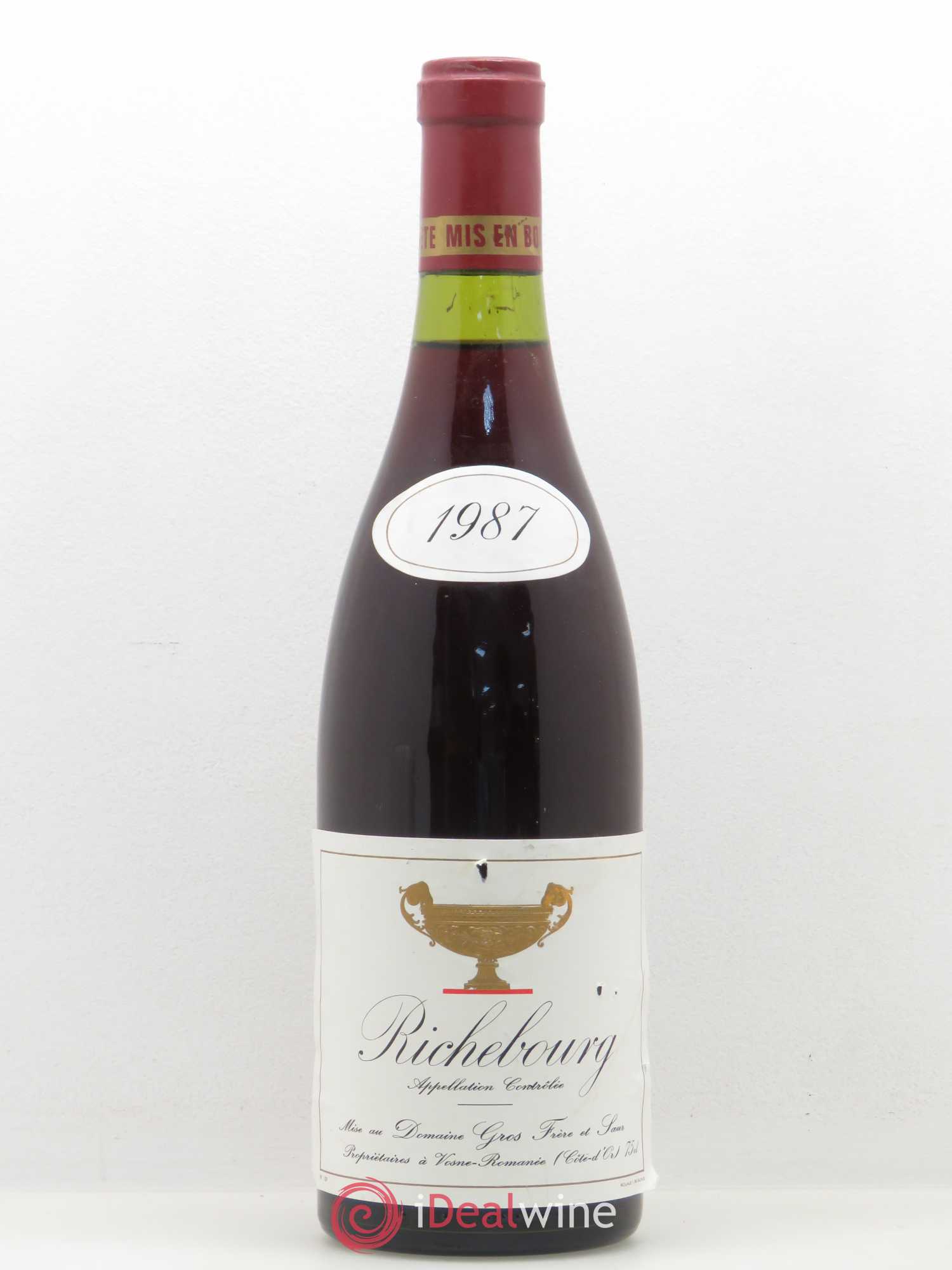Richebourg Grand Cru Gros Frère & Soeur 1987 - Lot de 1 bouteille - 0