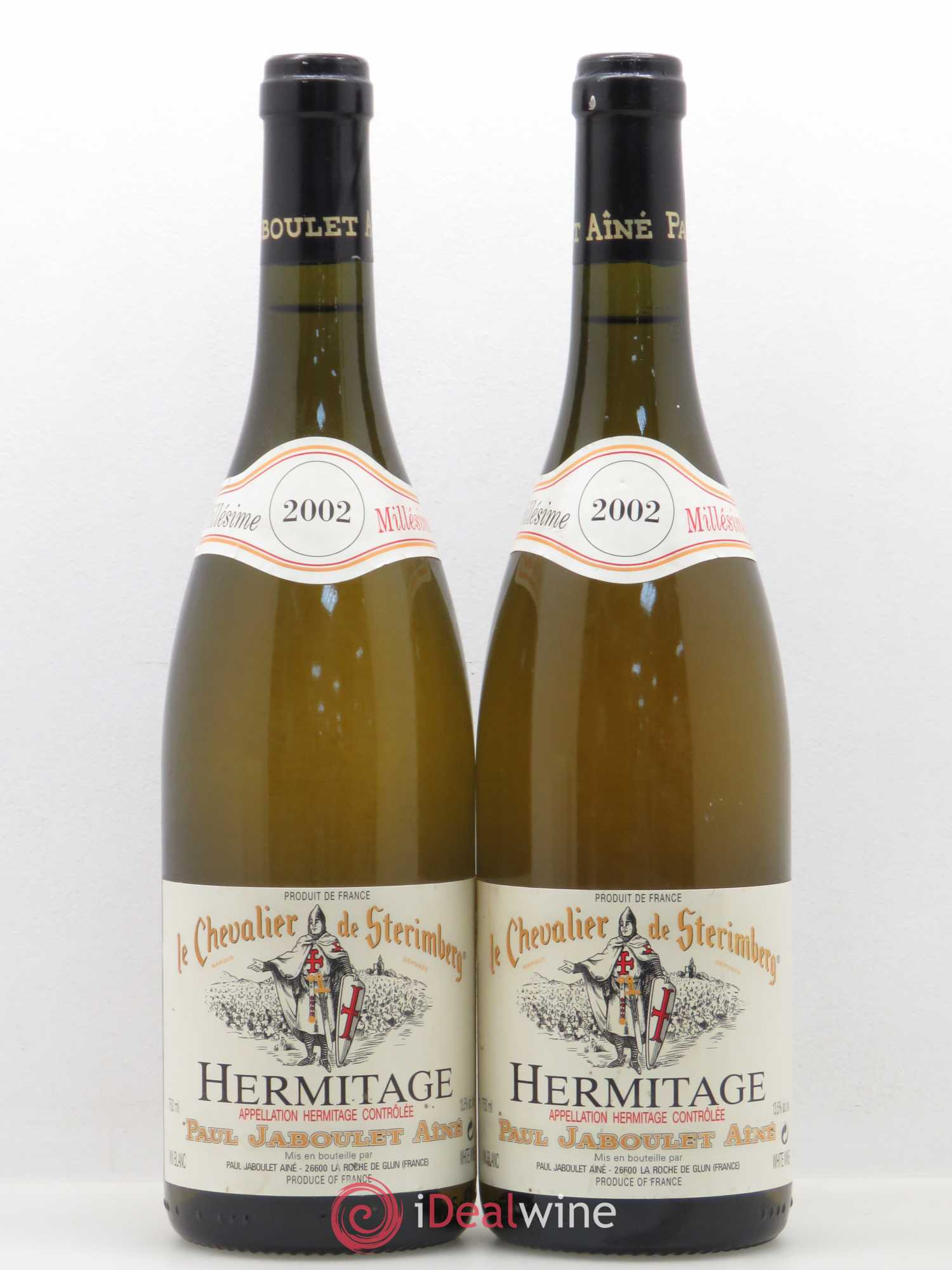 Hermitage Chevalier de Sterimberg Paul Jaboulet Ainé 2002 - Lot de 2 bouteilles - 0
