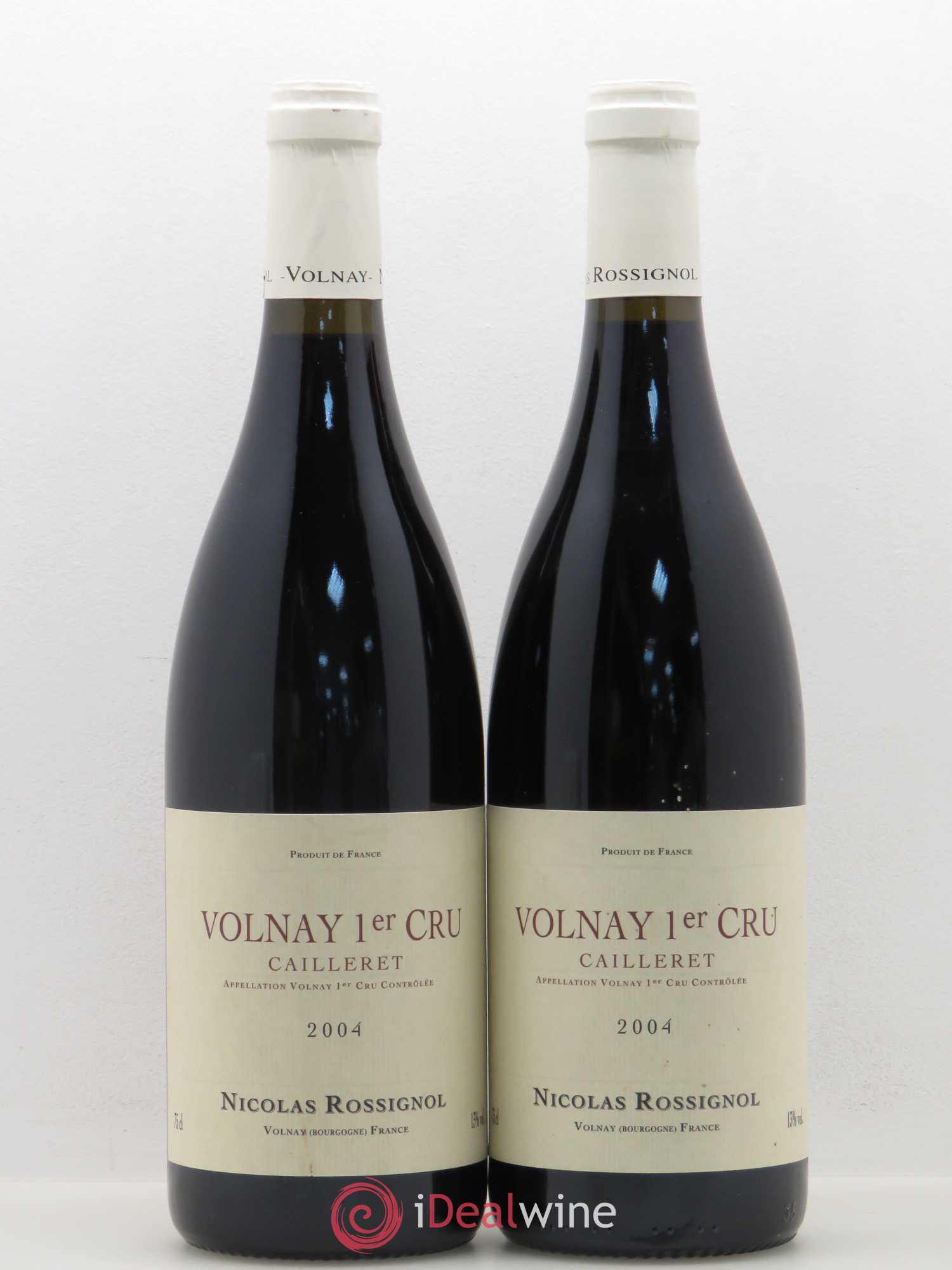 Volnay 1er Cru Cailleret Nicolas Rossignol (sans prix de réserve) 2004 - Posten von 2 Flaschen - 0