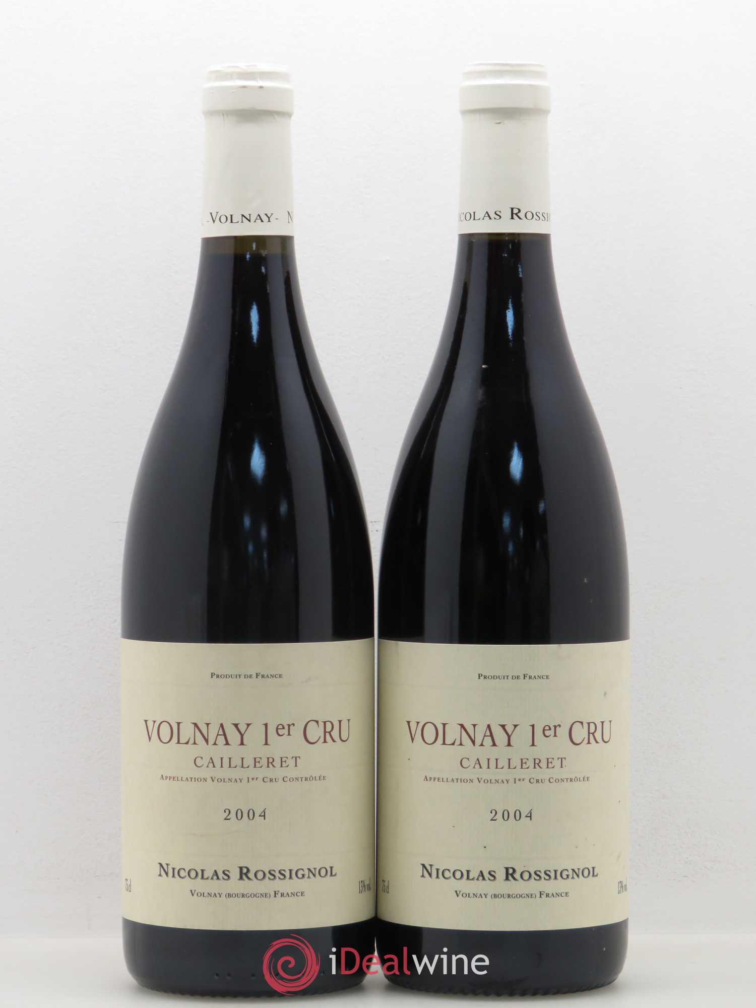 Volnay 1er Cru Cailleret Nicolas Rossignol (sans prix de réserve) 2004 - Posten von 2 Flaschen - 0