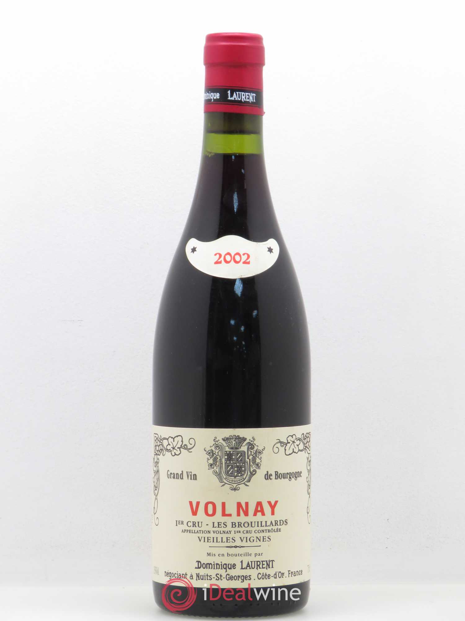 Volnay 1er Cru Les Brouillards vieilles vignes Dominique Laurent 2002 - Posten von 1 Flasche - 0
