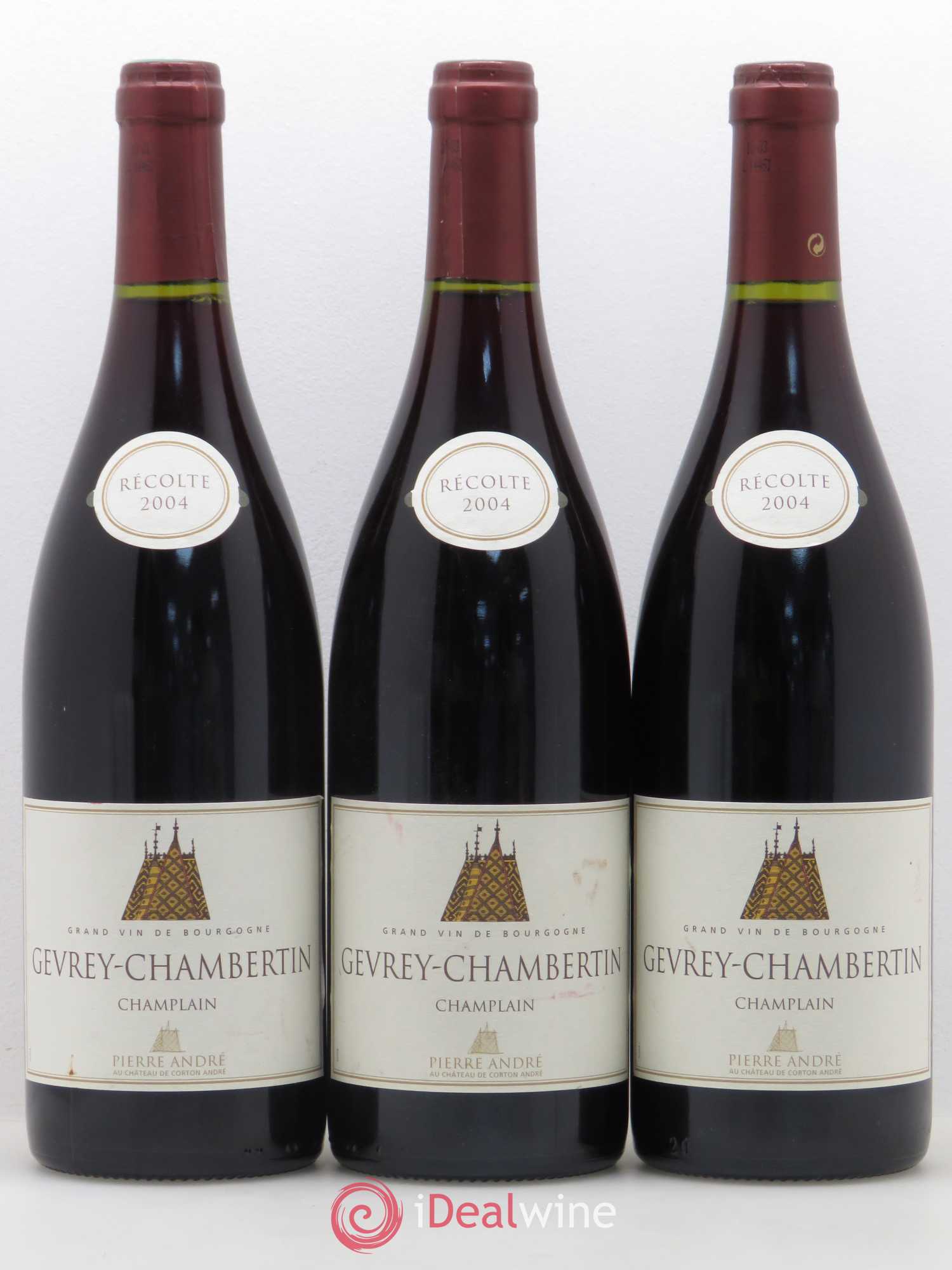 Gevrey-Chambertin Champlain Pierre André (sans prix de réserve) 2004 - Lotto di 3 bottiglie - 0