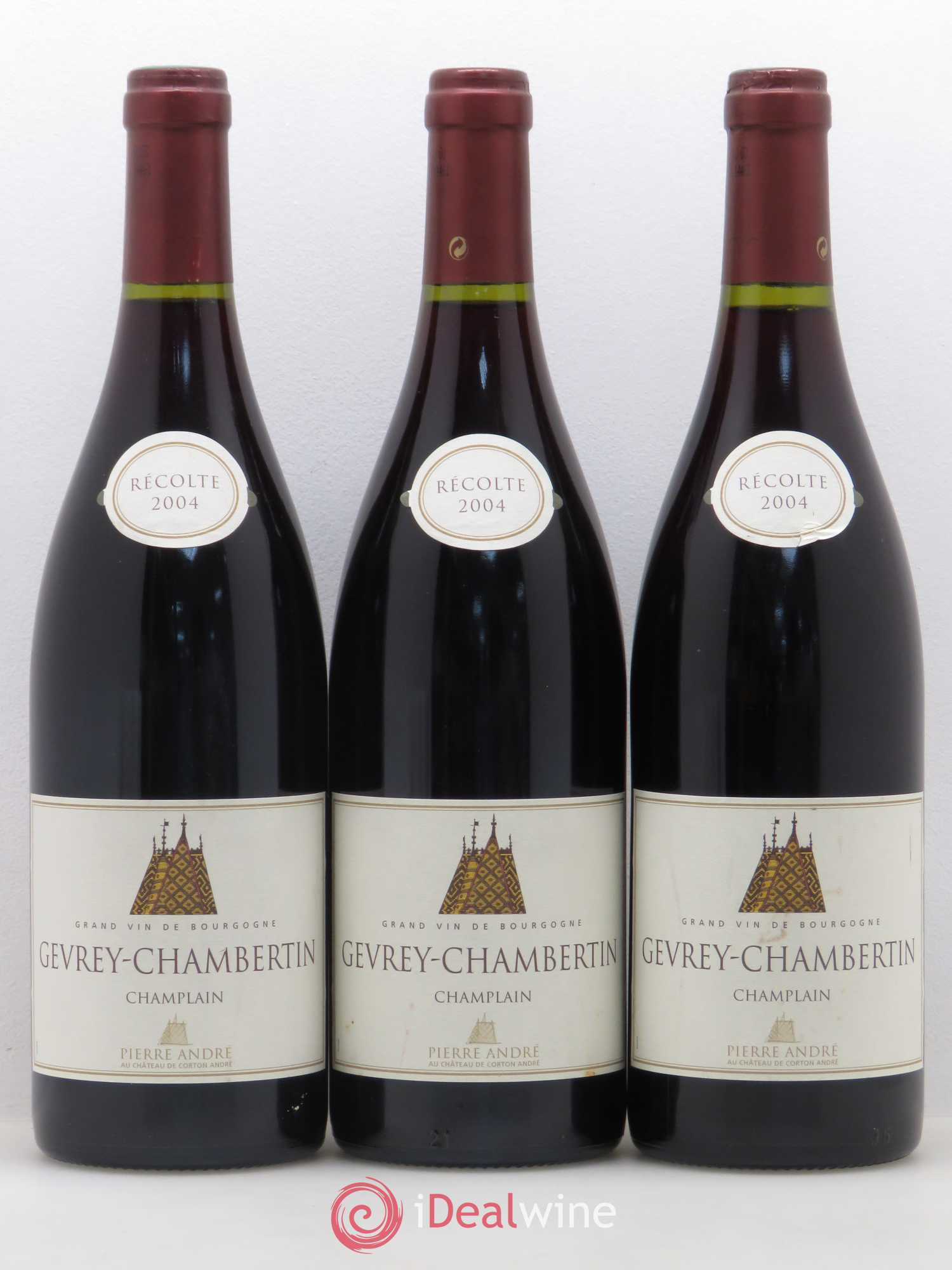 Gevrey-Chambertin Champlain Pierre André (sans prix de réserve) 2004 - Posten von 3 Flaschen - 0