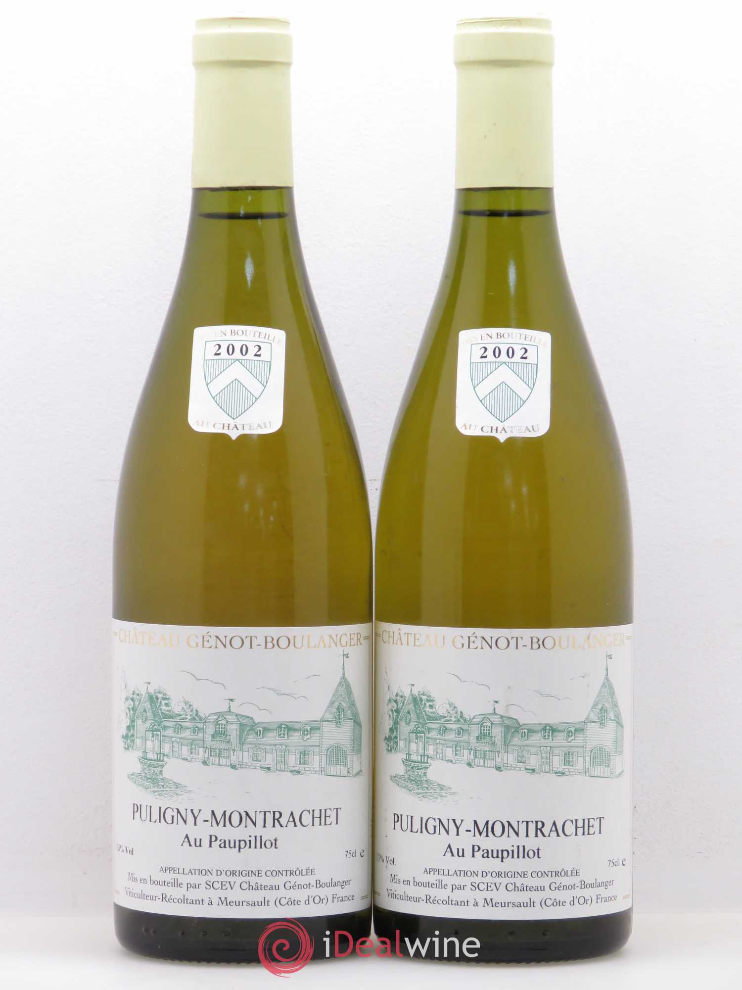 Puligny-Montrachet Au Paupillot Genot-Boulanger 2002 - Posten von 2 Flaschen - 0