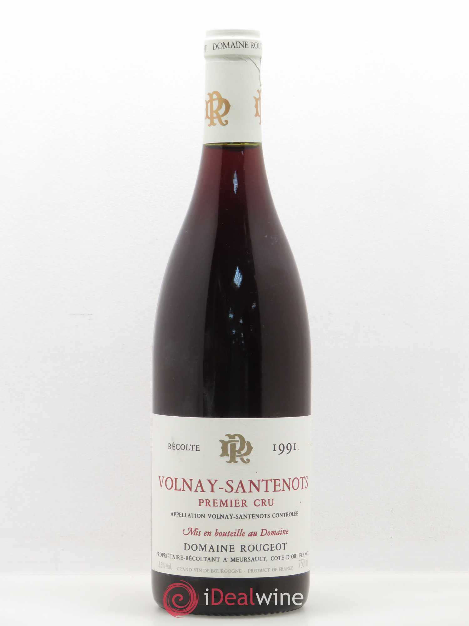 Volnay 1er Cru Santenots Domaine Rougeot 1991 - Lot de 1 bouteille - 0