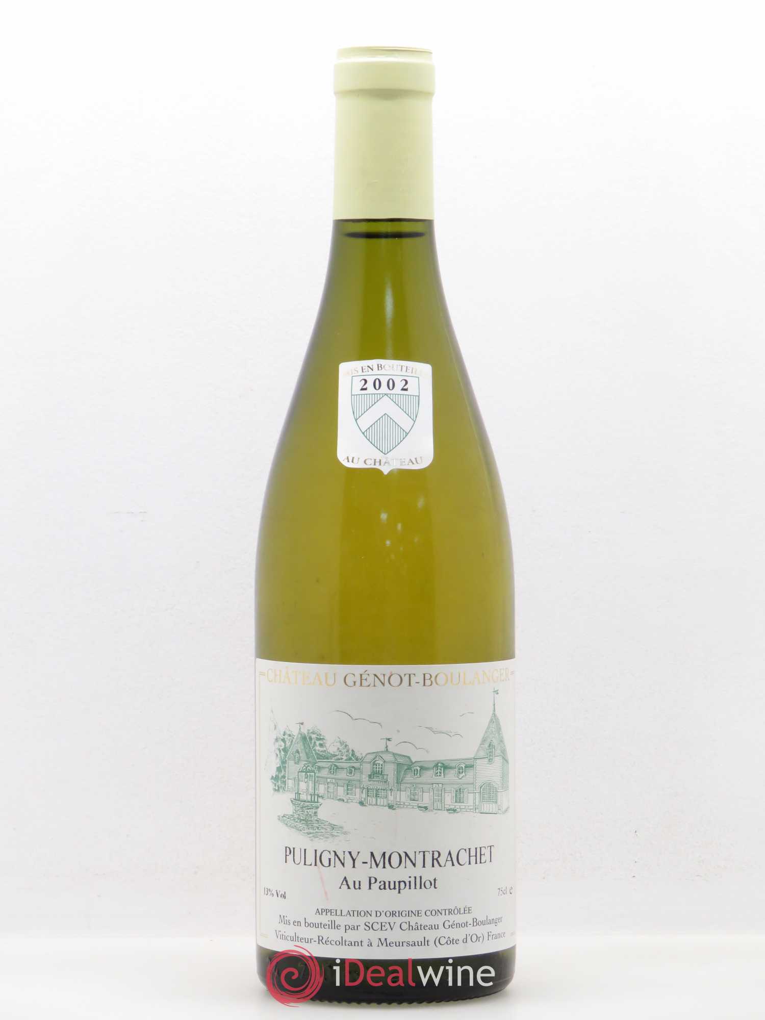 Puligny-Montrachet Au Paupillot Château Genot-Boulanger 2002 - Posten von 1 Flasche - 0