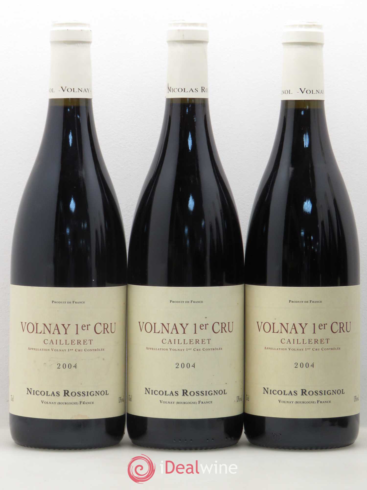 Volnay 1er Cru Cailleret Nicolas Rossignol (no reserve) 2004 - Lot of 6 bottles - 1