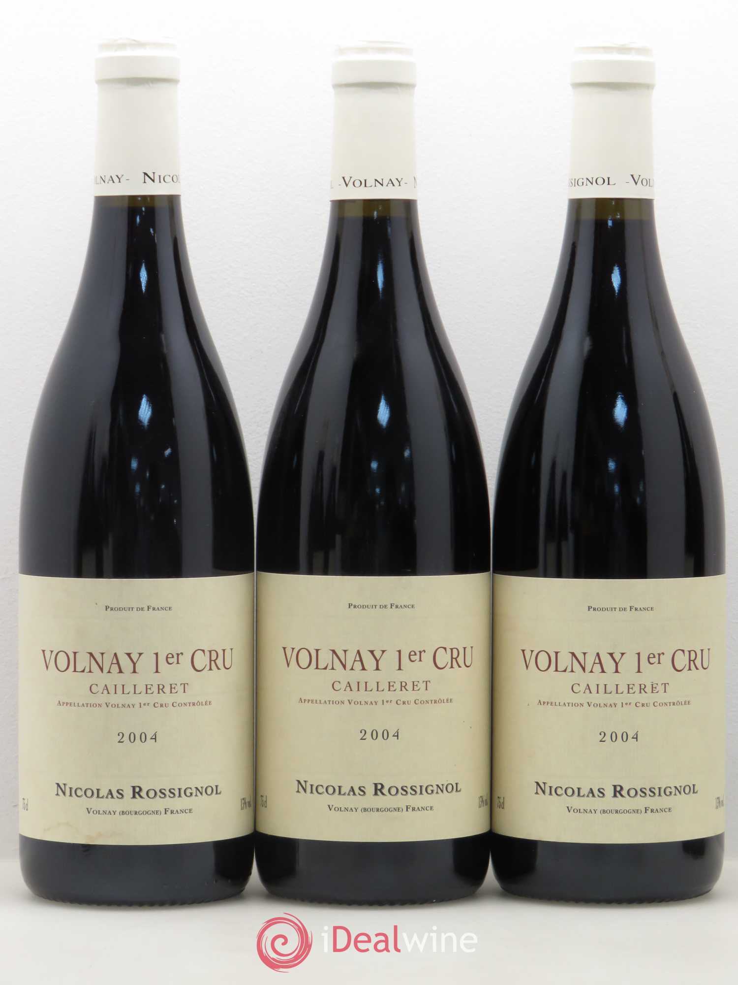 Volnay 1er Cru Cailleret Nicolas Rossignol (no reserve) 2004 - Lot of 6 bottles - 2