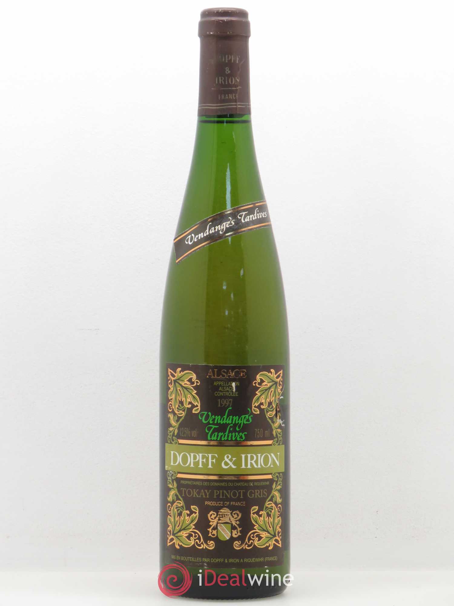 Pinot Gris Vendanges Tardives Dopff et Irion 1997 - Posten von 1 Flasche - 0