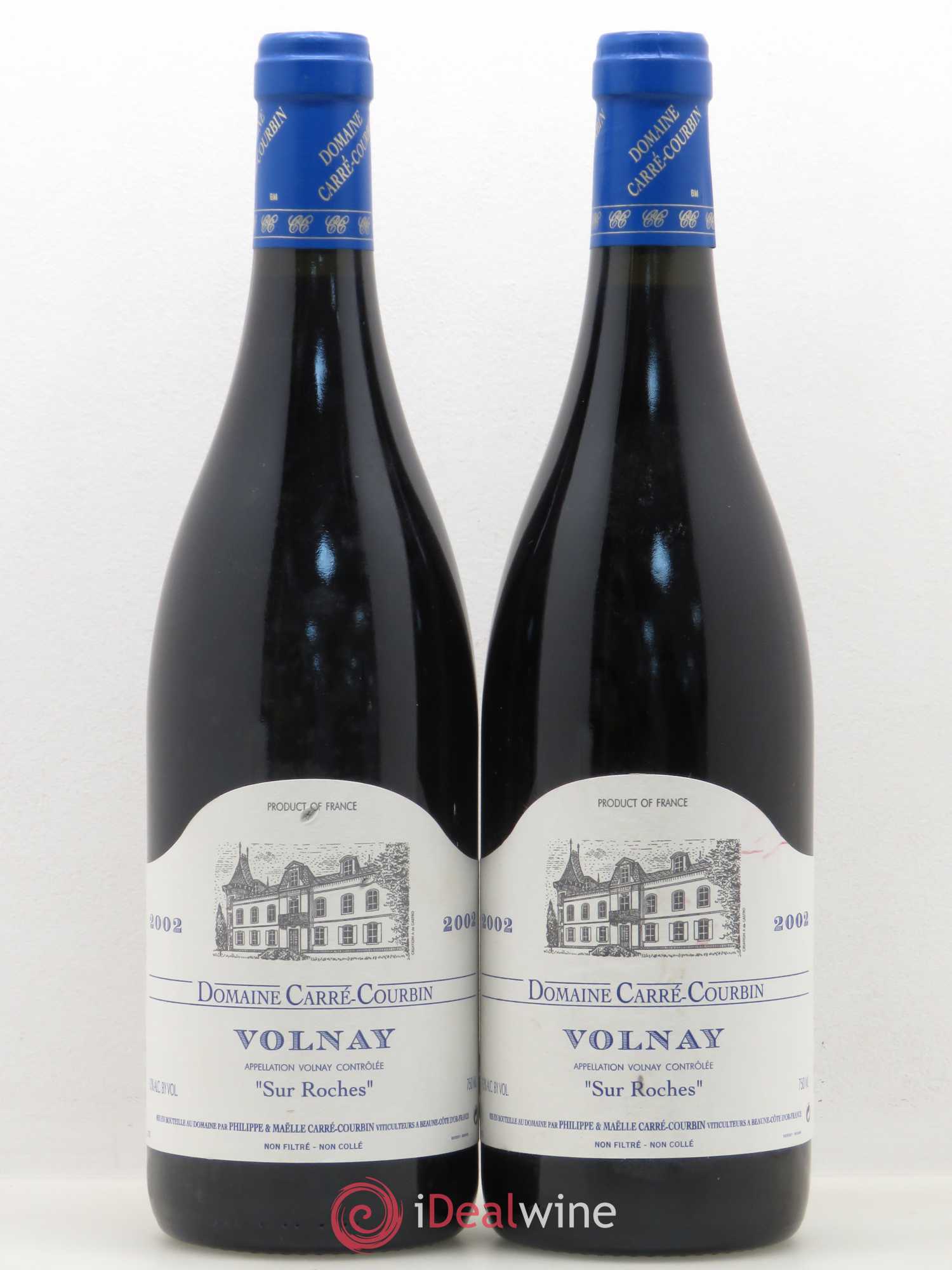 Volnay Sur Roches Domaine Carré-Courbin 2002 - Lot de 2 bouteilles - 0