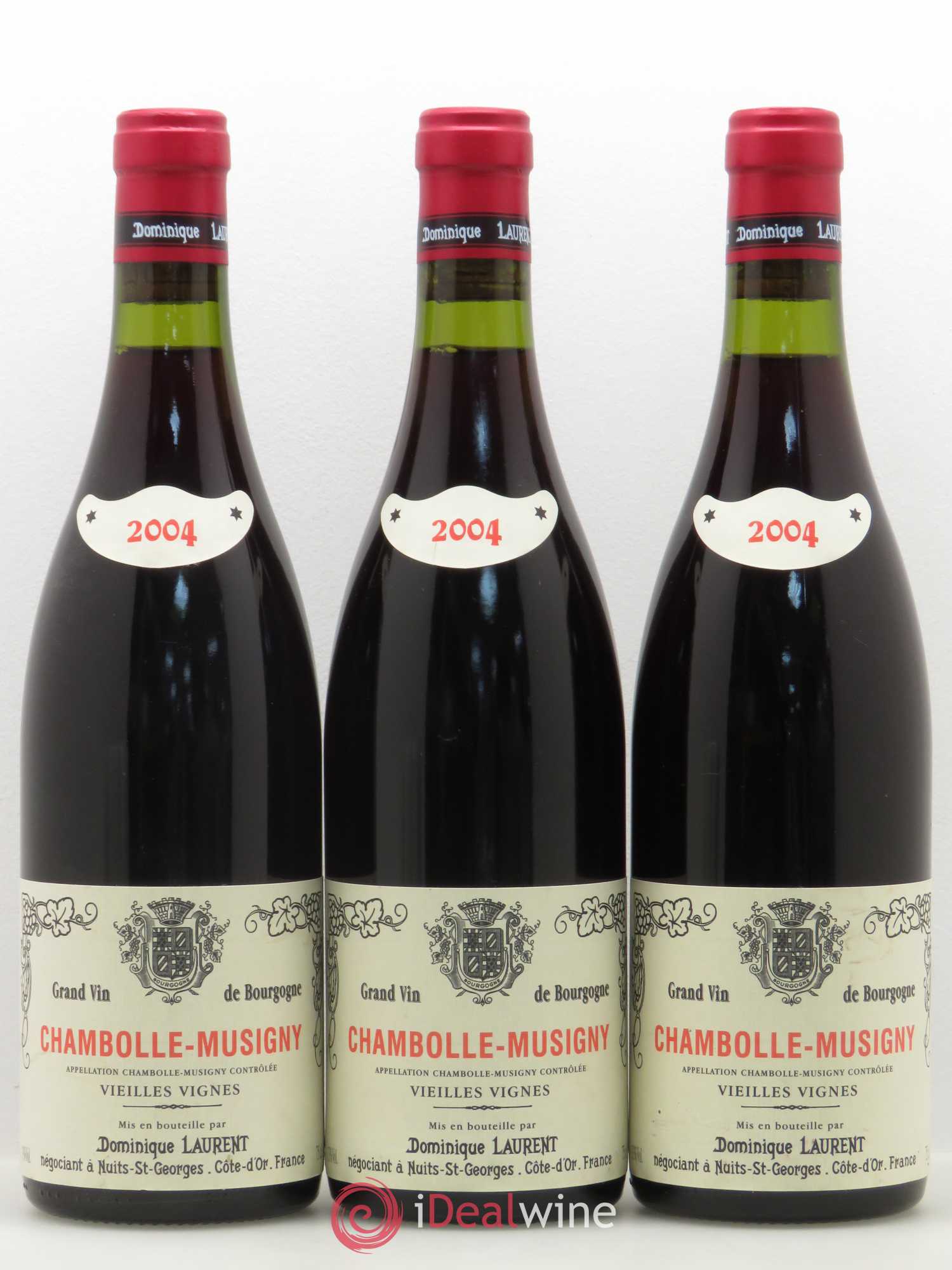 Chambolle-Musigny Vielles Vignes Dominique Laurent 2004 - Posten von 3 Flaschen - 0