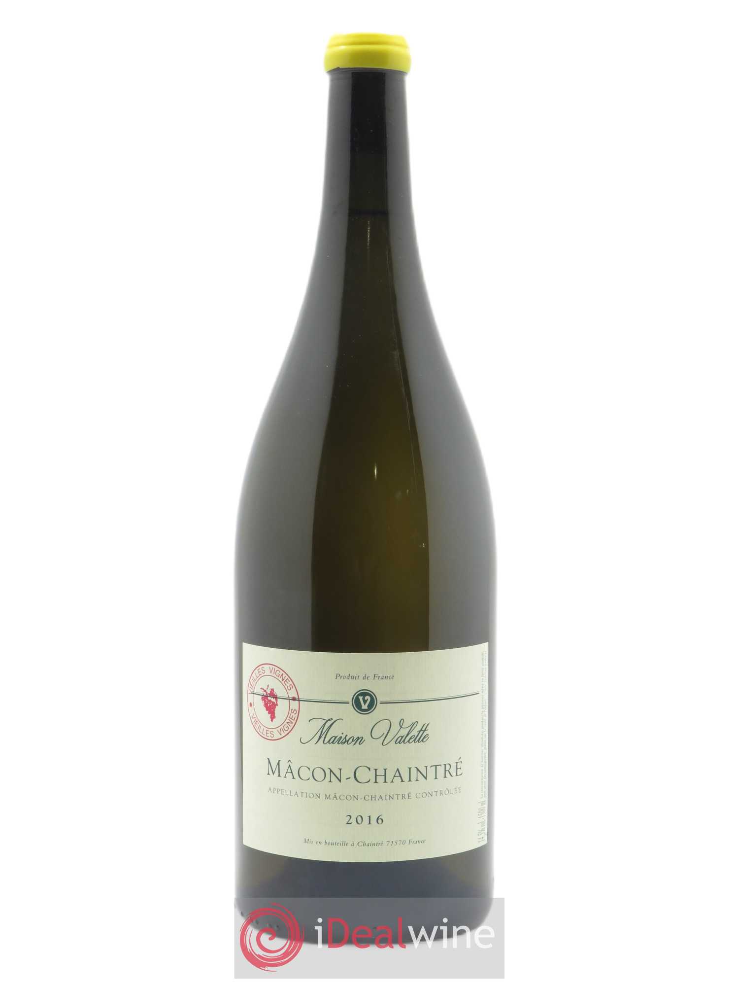 Mâcon Chaintré Vieilles Vignes Valette (Domaine) 2016 - Lot de 1 magnum - 0