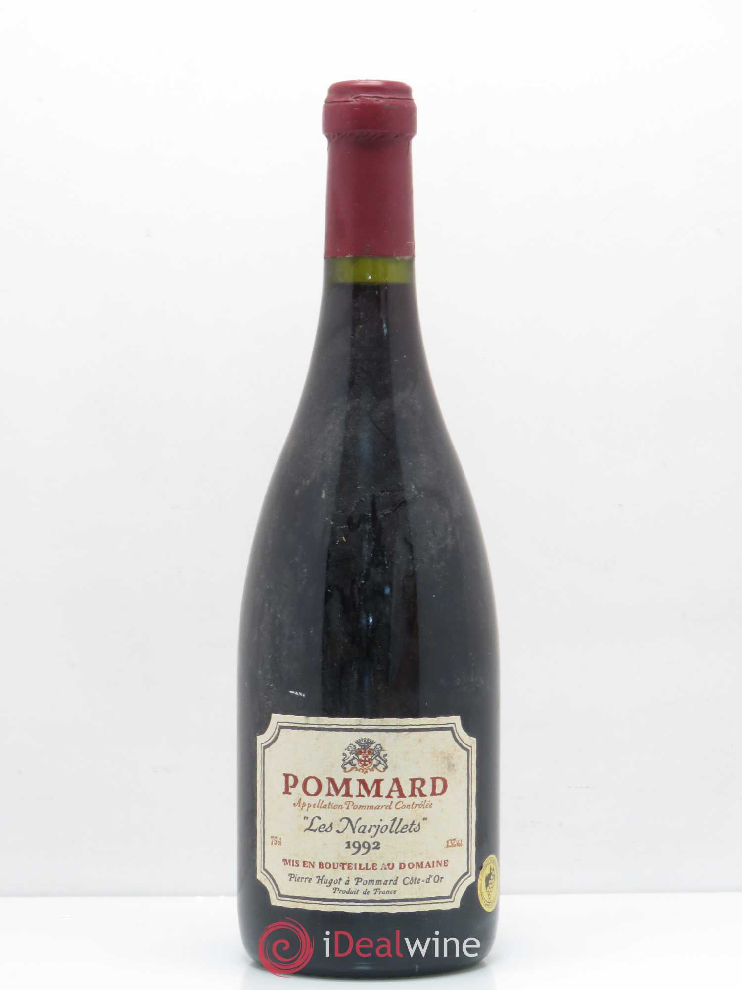 Pommard Les Narjollets Pierre Hugot 1992 - Lot de 1 bouteille - 0