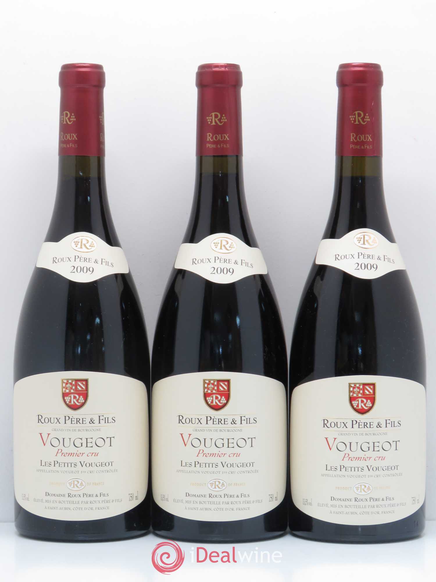 Vougeot 1er Cru Les Petits Vougeot Domaine Roux 2009 - Lot de 6 bouteilles - 1
