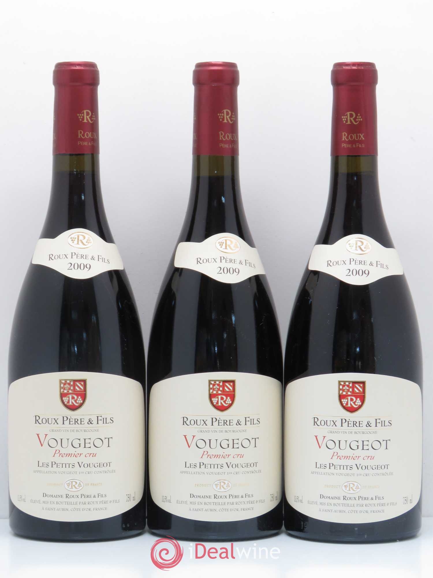 Vougeot 1er Cru Les Petits Vougeot Domaine Roux 2009 - Lot de 6 bouteilles - 2