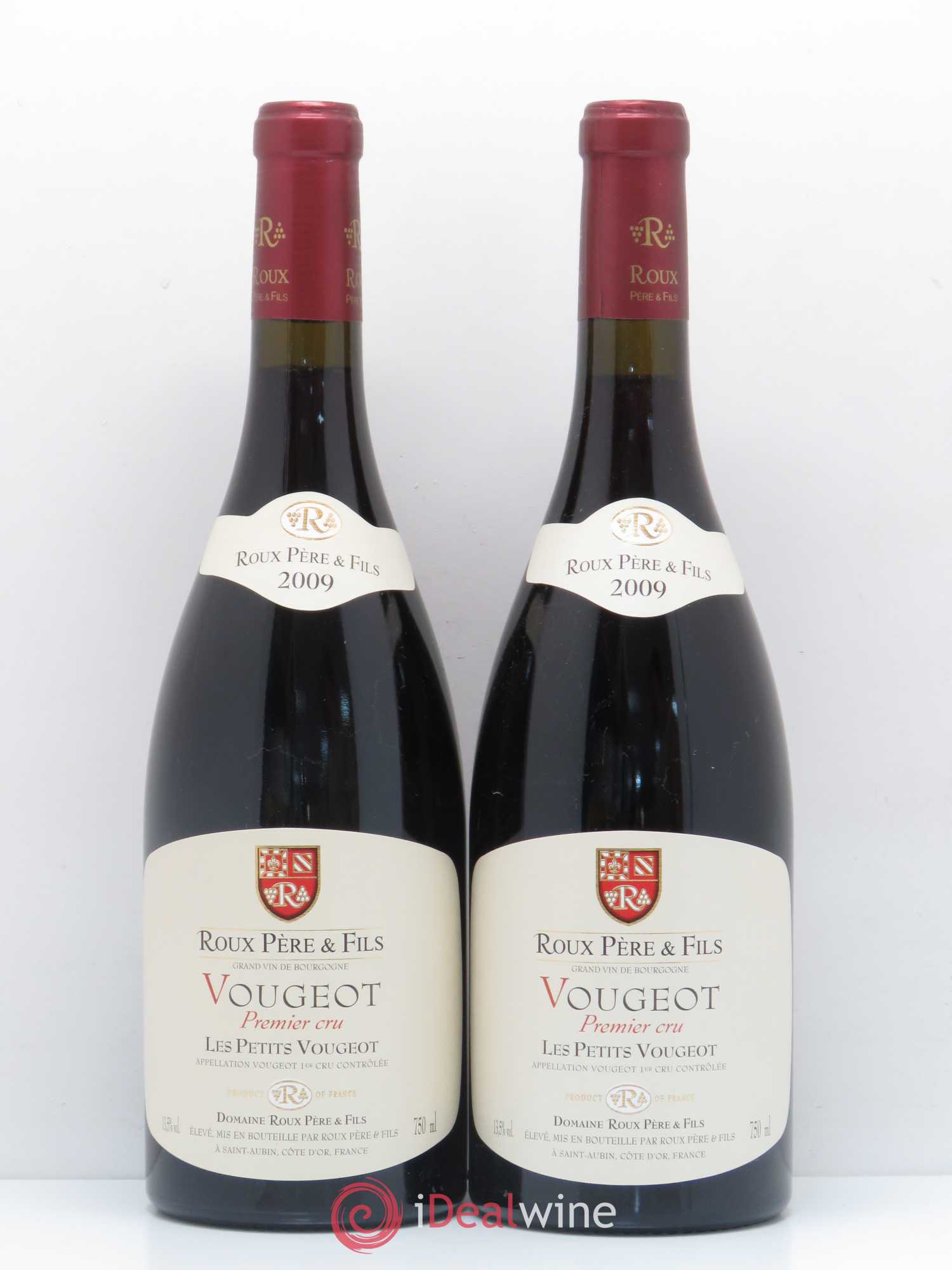 Vougeot 1er Cru Les Petits Vougeot Domaine Roux 2009 - Posten von 2 Flaschen - 0