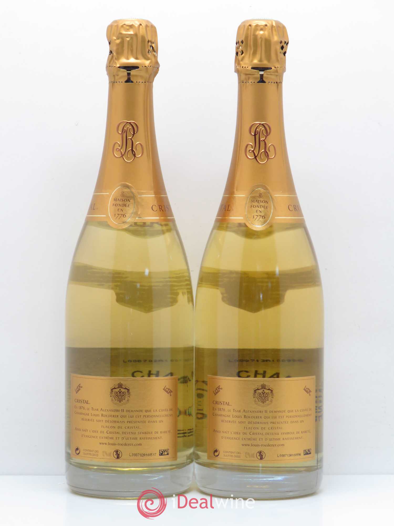Cristal Louis Roederer 2004 - Lot de 2 bouteilles - 1