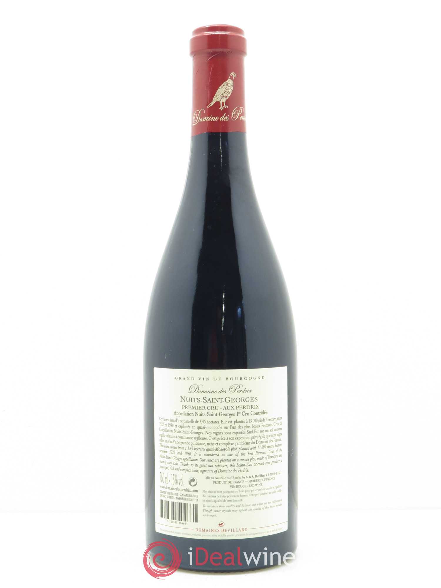 Nuits-Saint-Georges 1er Cru Aux Perdrix Perdrix (Domaine des) 2016 - Lot de 1 bouteille - 1