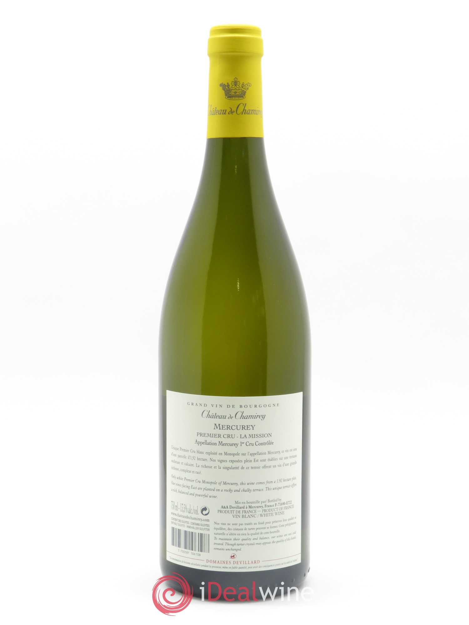 Mercurey 1er Cru La Mission Château de Chamirey 2018 - Lot de 1 bouteille - 1