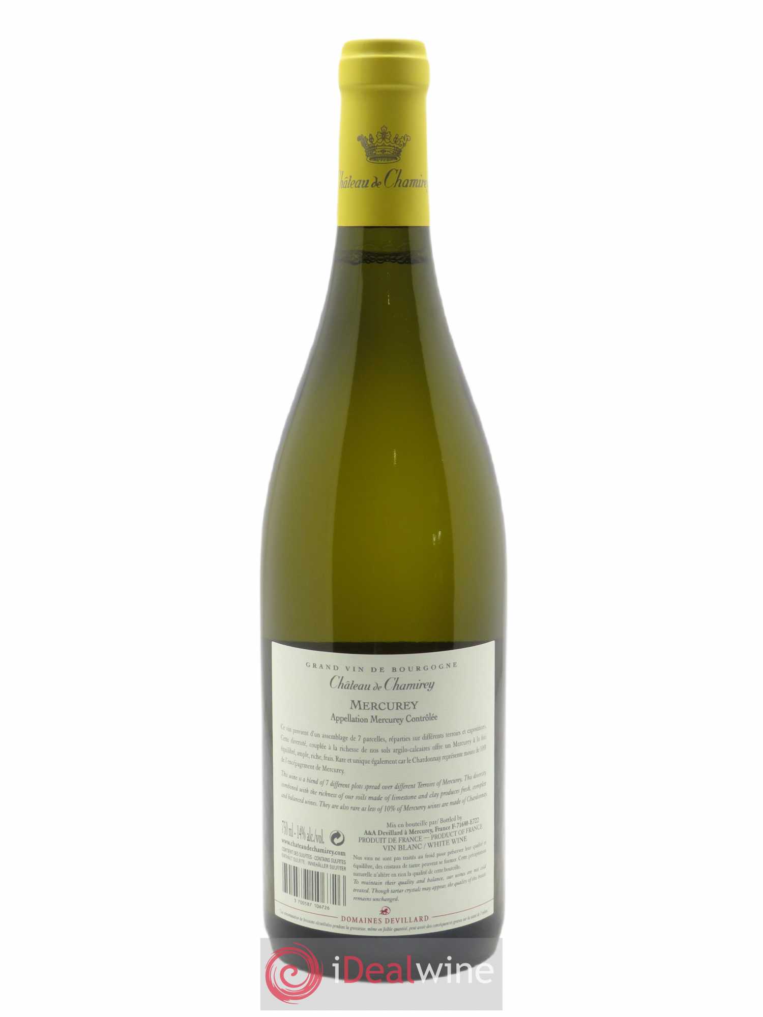 Mercurey Château de Chamirey 2019 - Lot de 1 bouteille - 1