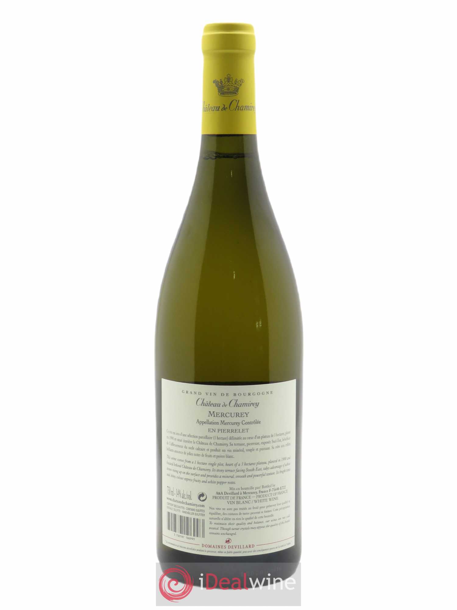Mercurey En Pierrelet Château de Chamirey 2019 - Lot de 1 bouteille - 1