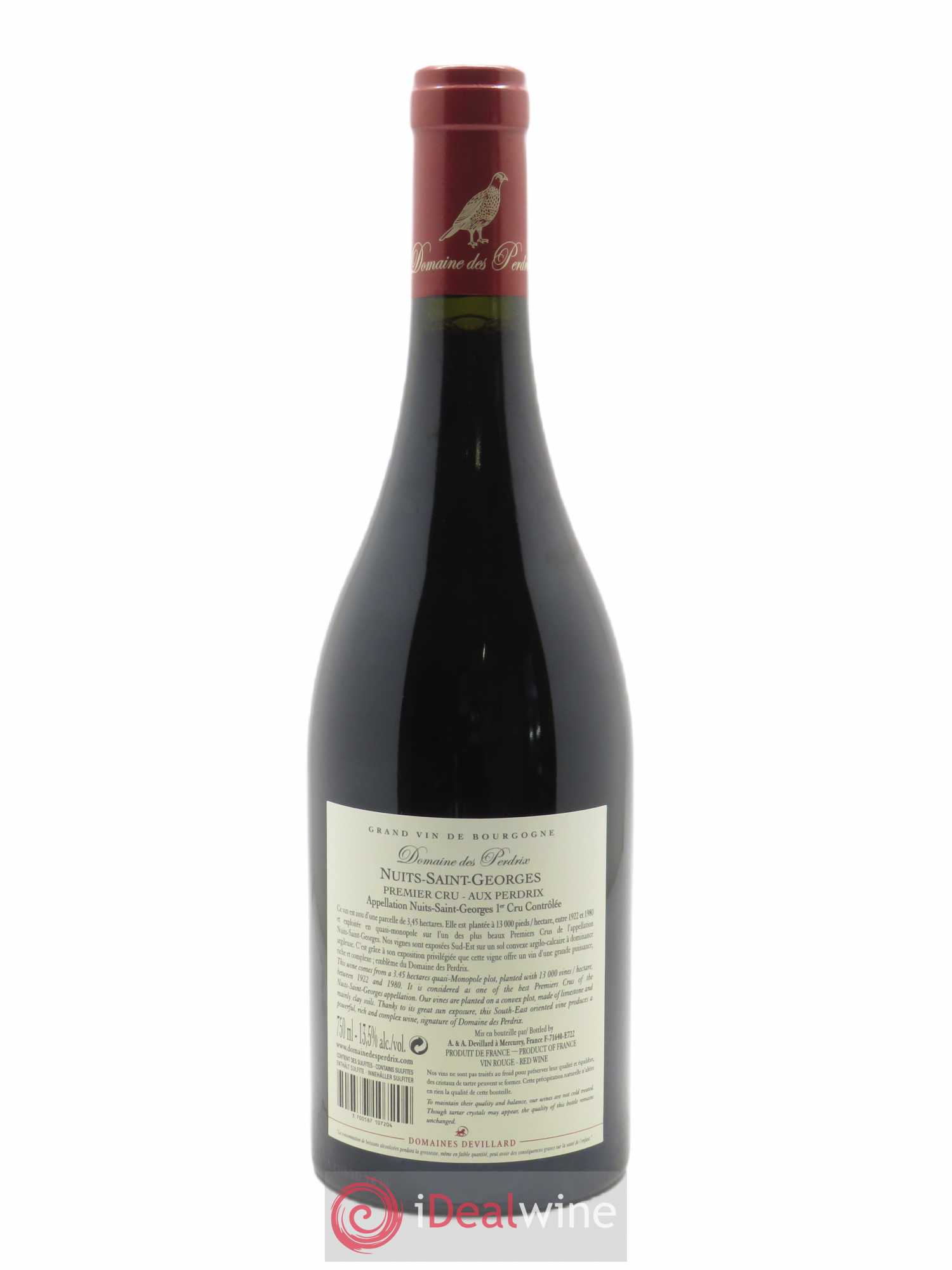 Nuits-Saint-Georges 1er Cru Aux Perdrix Perdrix (Domaine des) 2019 - Lot of 1 bottle - 1