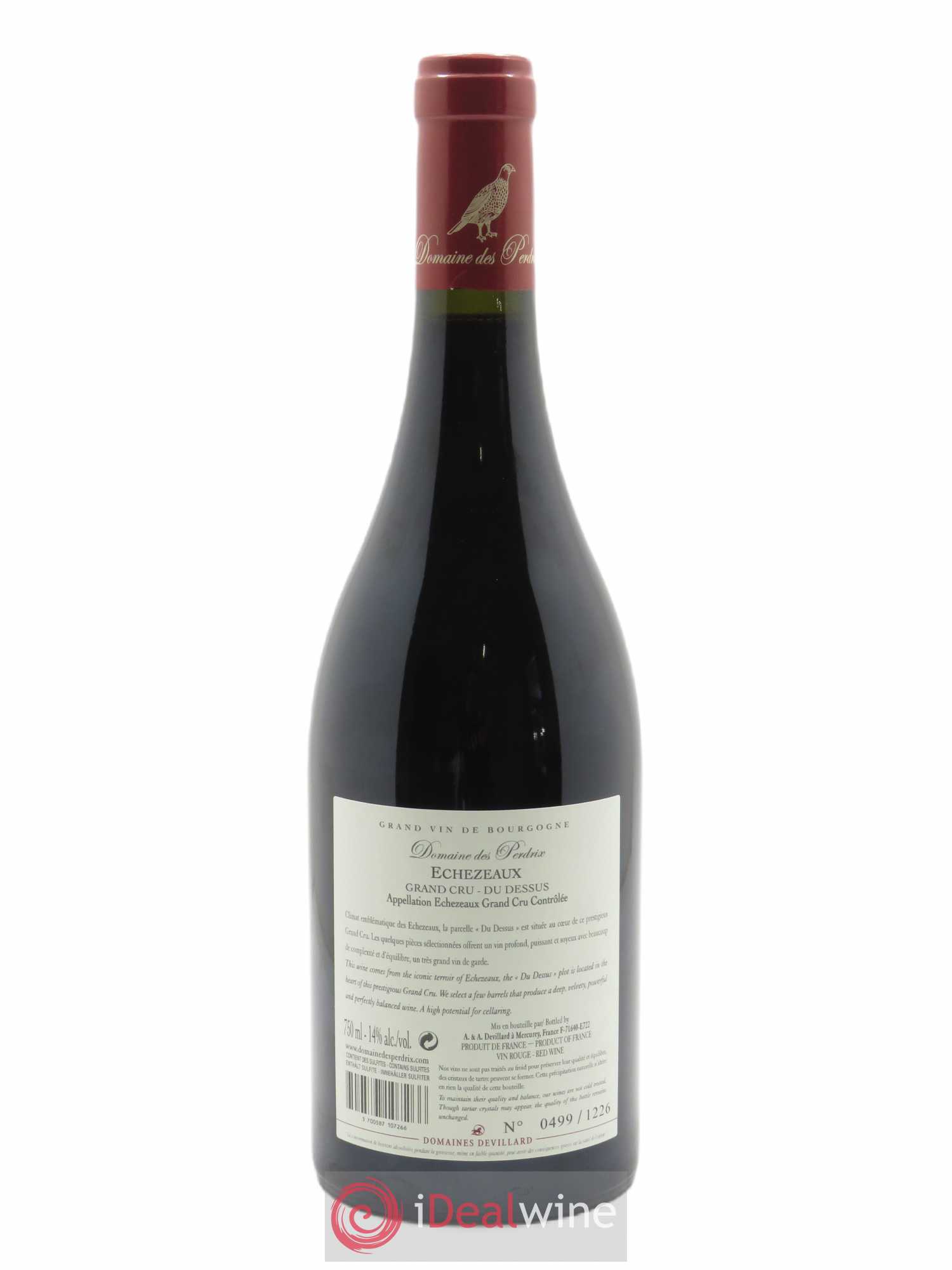 Echezeaux Grand Cru Du Dessus Perdrix (Domaine des) 2019 - Lot of 1 bottle - 1
