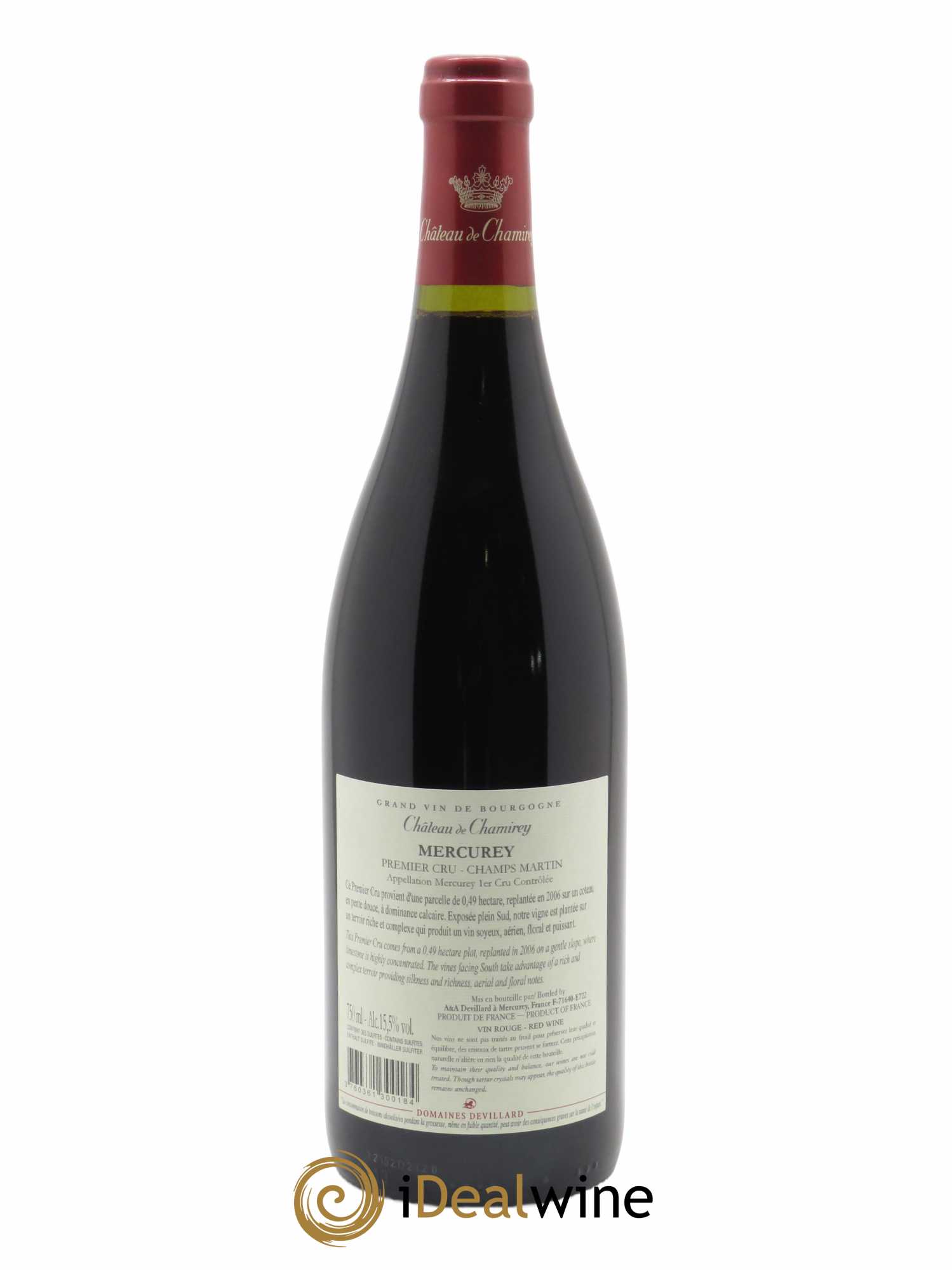 Mercurey 1er Cru Champs Martin Château de Chamirey 2020 - Lot of 1 bottle - 1