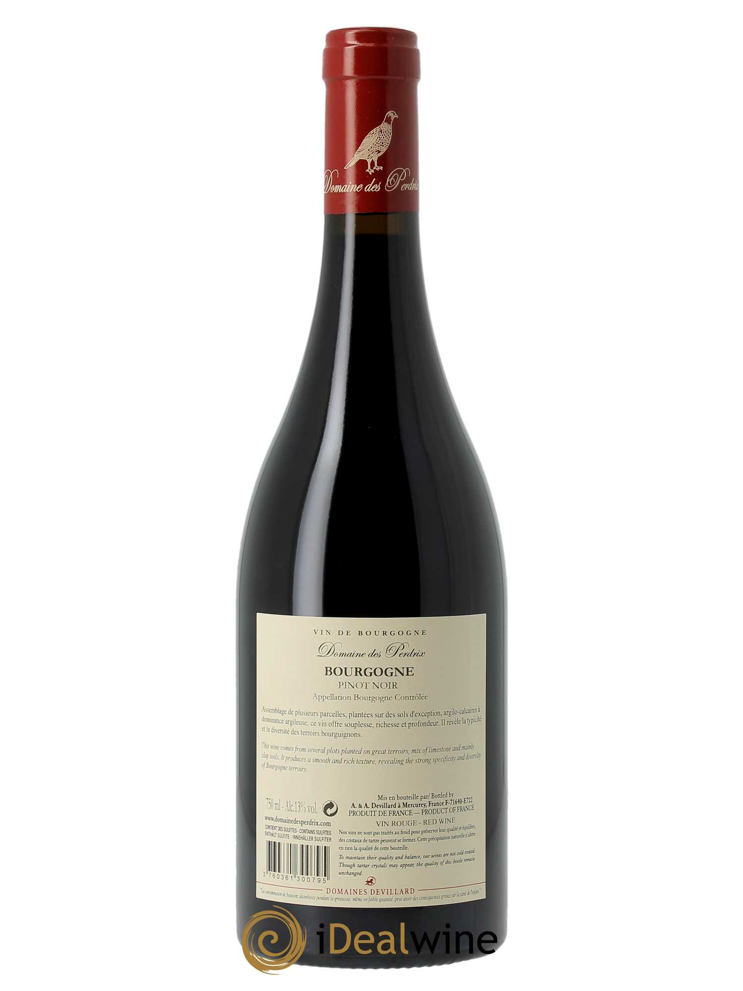 Bourgogne Pinot Noir Perdrix (Domaine des) 2021 - Lot of 1 bottle - 1
