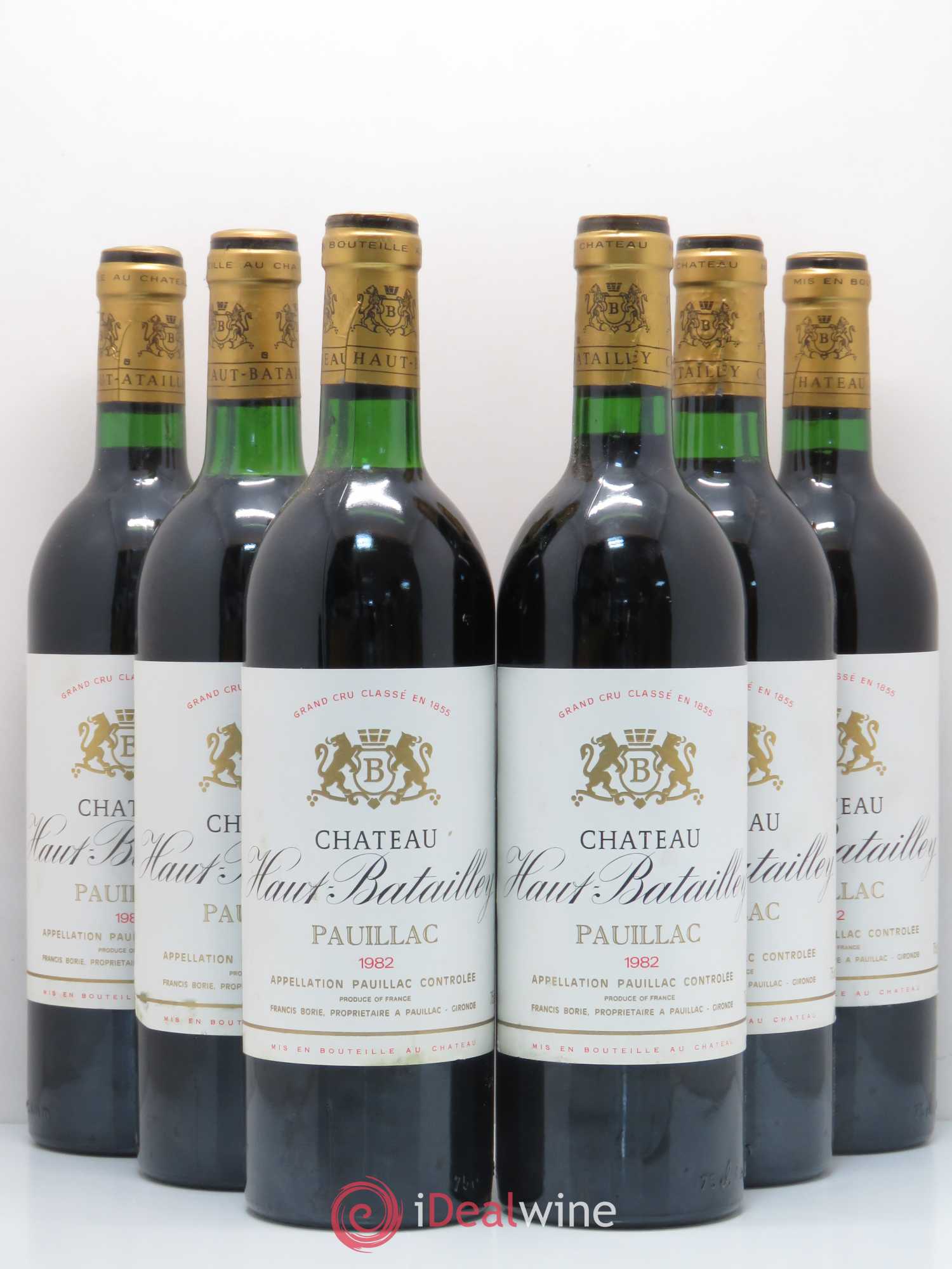 Château Haut Batailley 5ème Grand Cru Classé 1982 - Lot de 6 bouteilles - 0