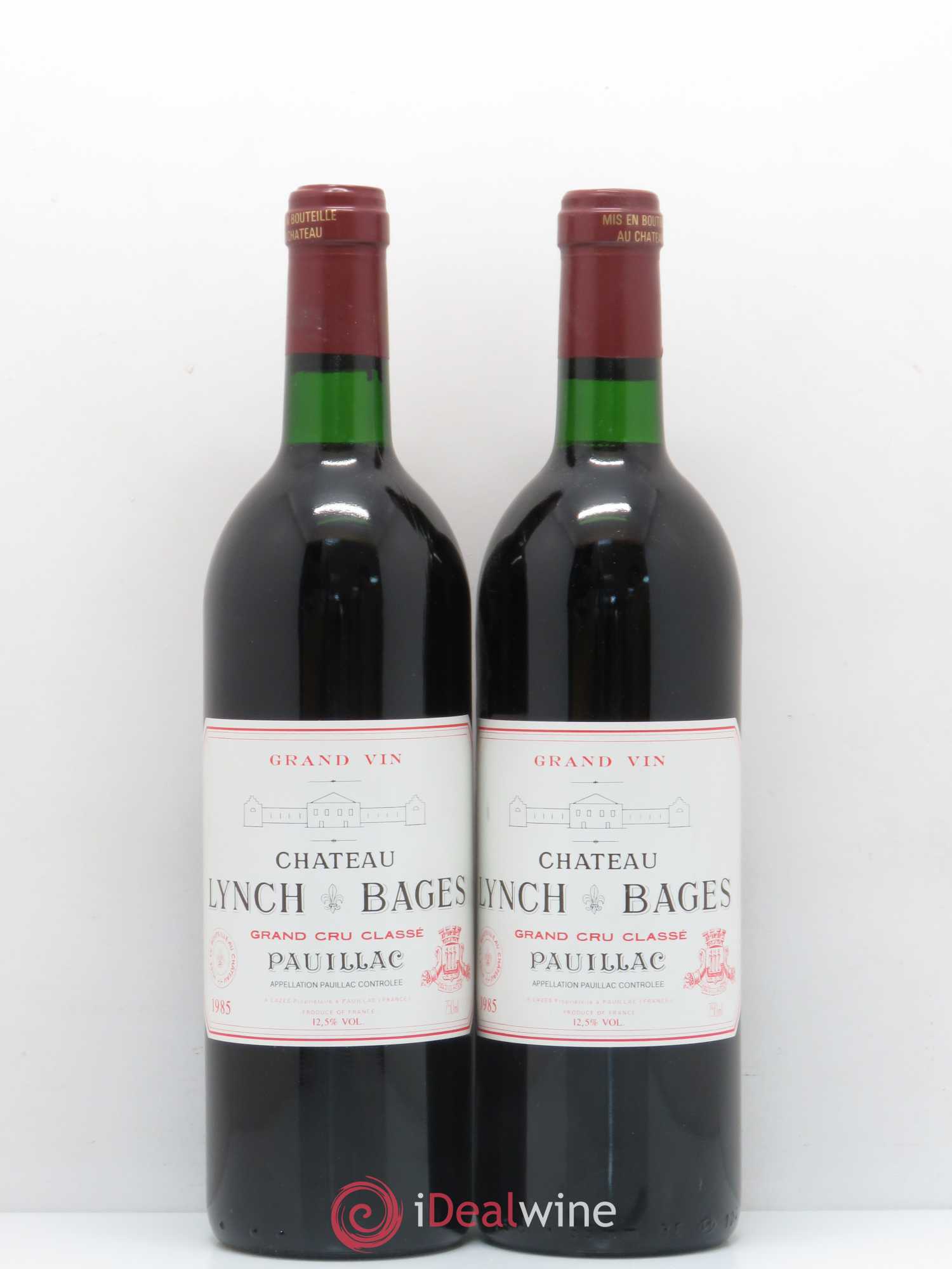 Château Lynch Bages 5ème Grand Cru Classé 1985 - Lot de 2 bouteilles - 0