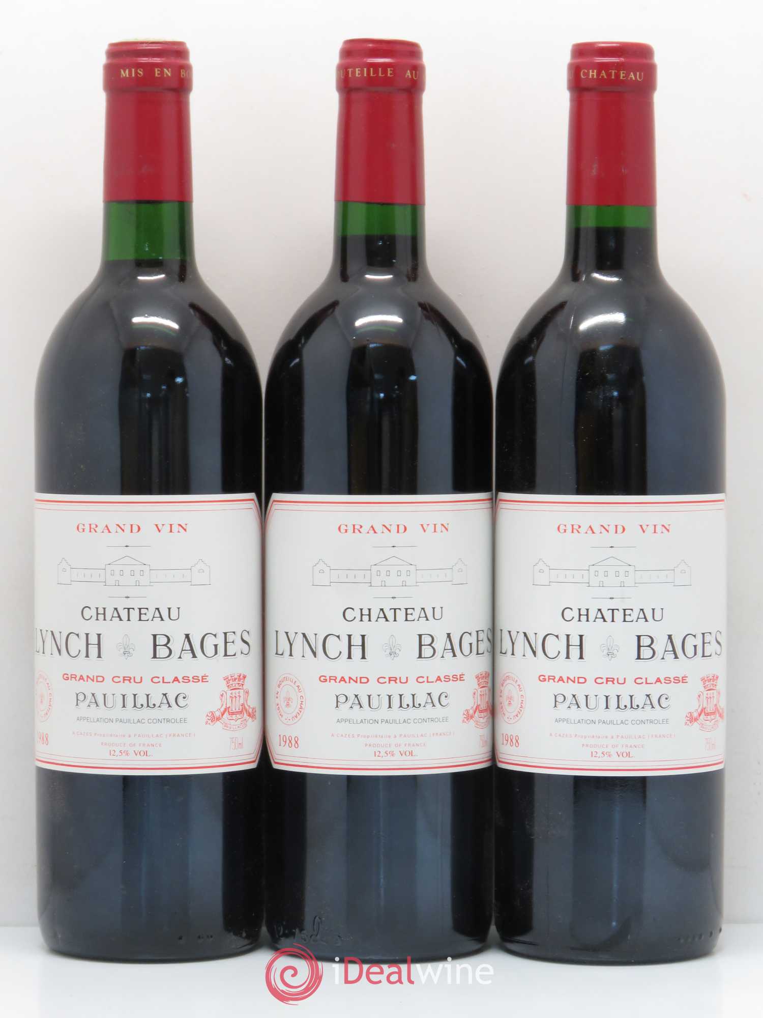 Château Lynch Bages 5ème Grand Cru Classé 1988 - Lot de 12 bouteilles - 2