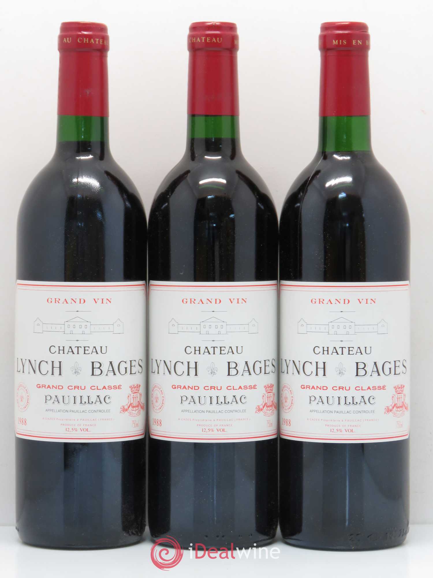Château Lynch Bages 5ème Grand Cru Classé 1988 - Lot de 12 bouteilles - 3