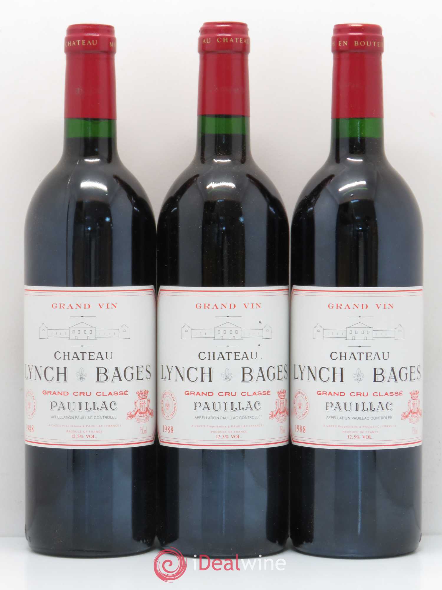 Château Lynch Bages 5ème Grand Cru Classé 1988 - Lot de 12 bouteilles - 4