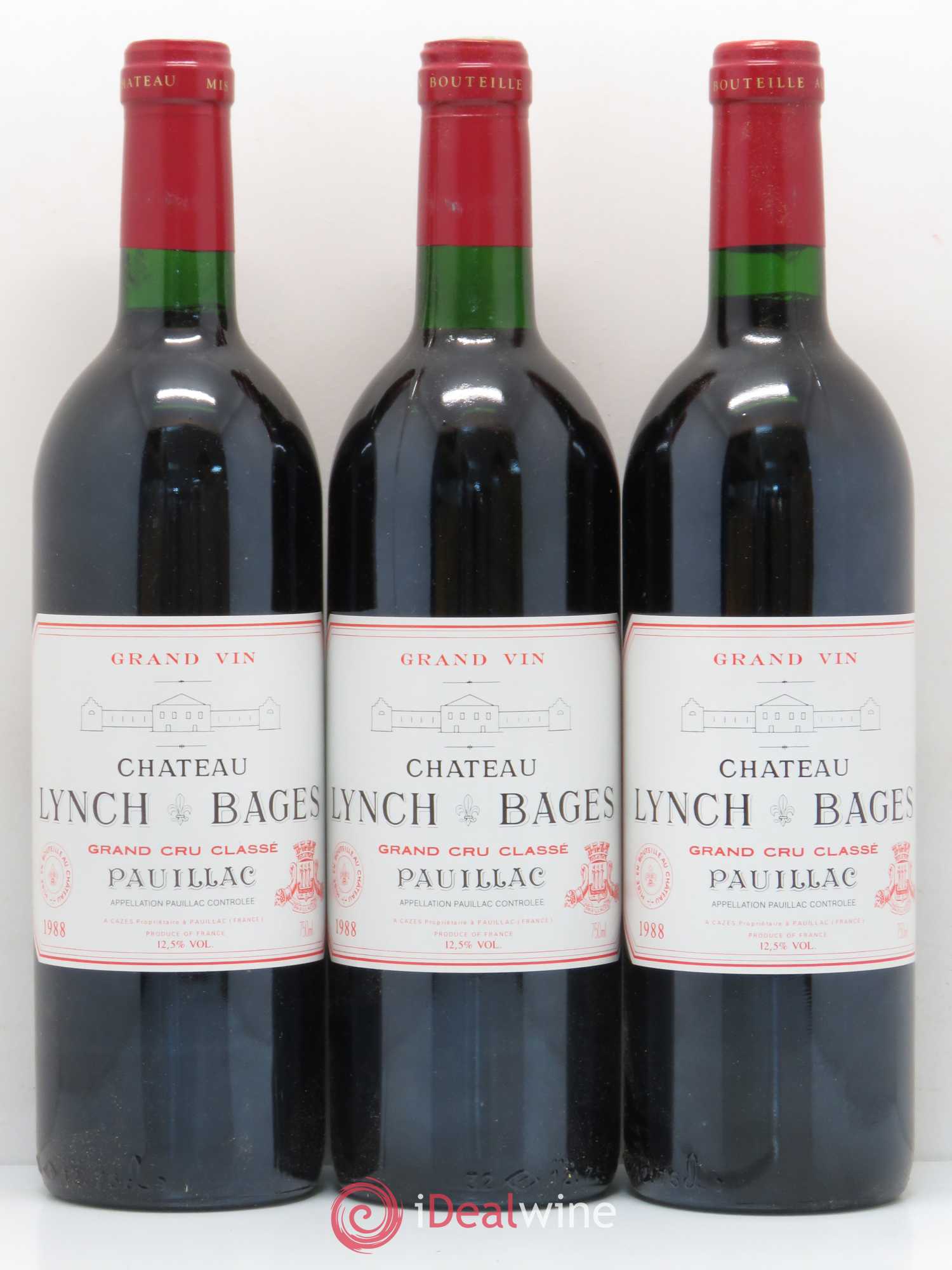 Château Lynch Bages 5ème Grand Cru Classé 1988 - Lot de 6 bouteilles - 1