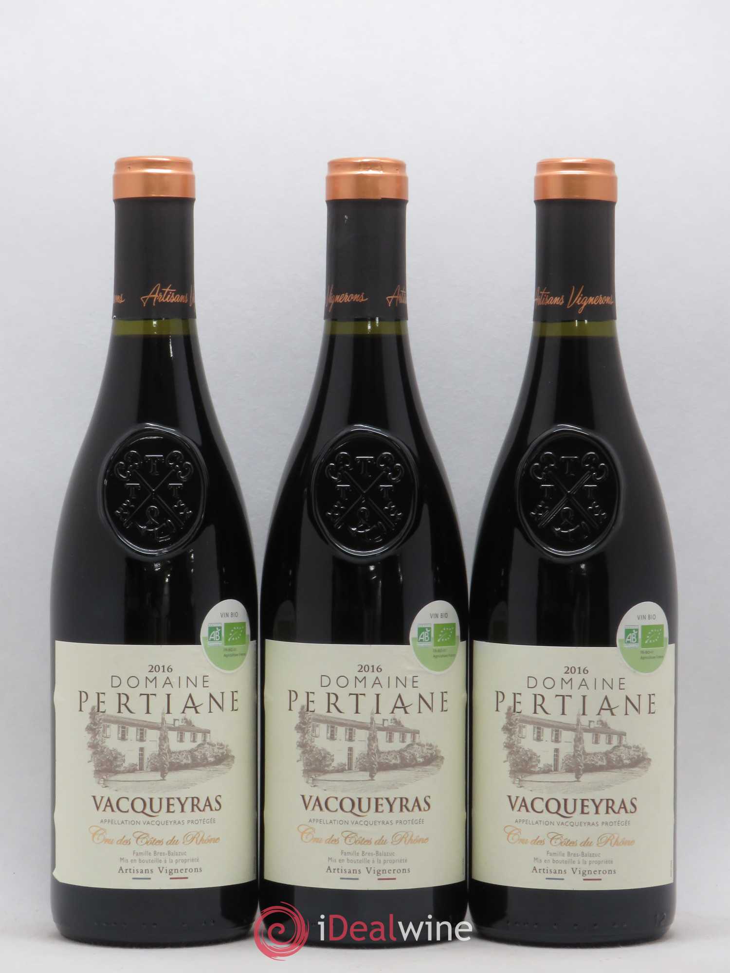 Vacqueyras Domaine Pertiane 2016 - Posten von 3 Flaschen - 0