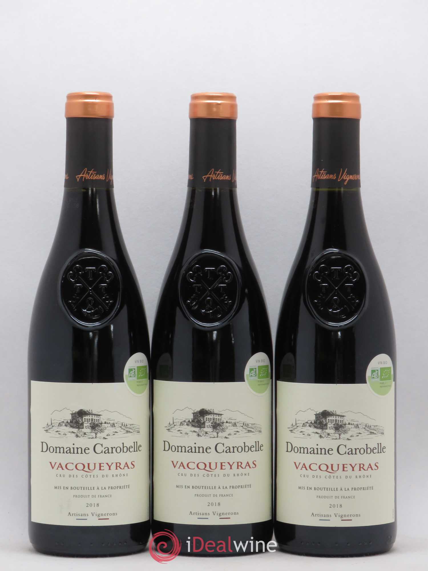Vacqueyras Domaine Carobelle 2018 - Posten von 3 Flaschen - 0