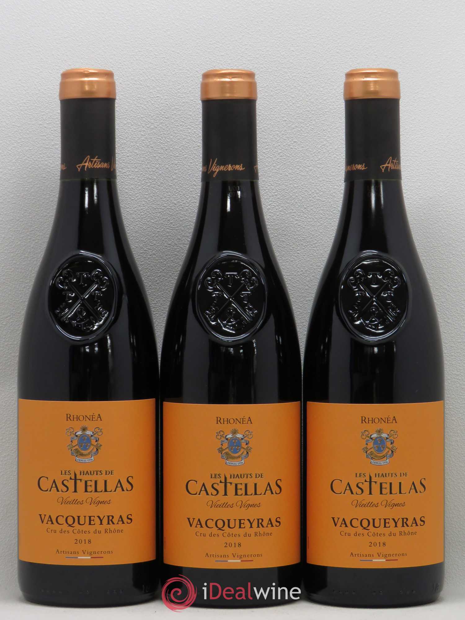 Vacqueyras Hauts de Castellas Vieilles Vignes 2018 - Posten von 3 Flaschen - 0