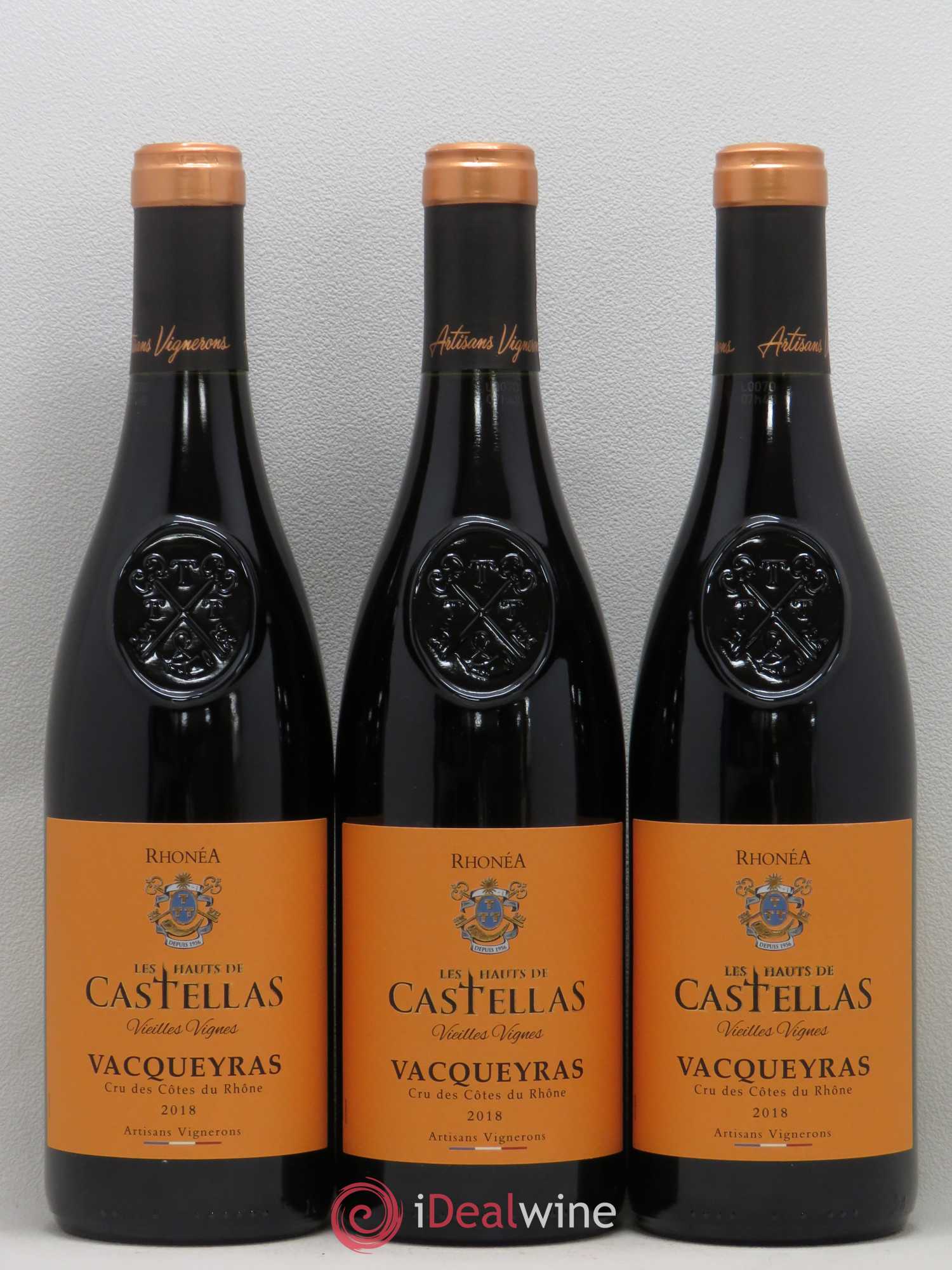 Vacqueyras Hauts de Castellas Vieilles Vignes 2018 - Posten von 3 Flaschen - 0