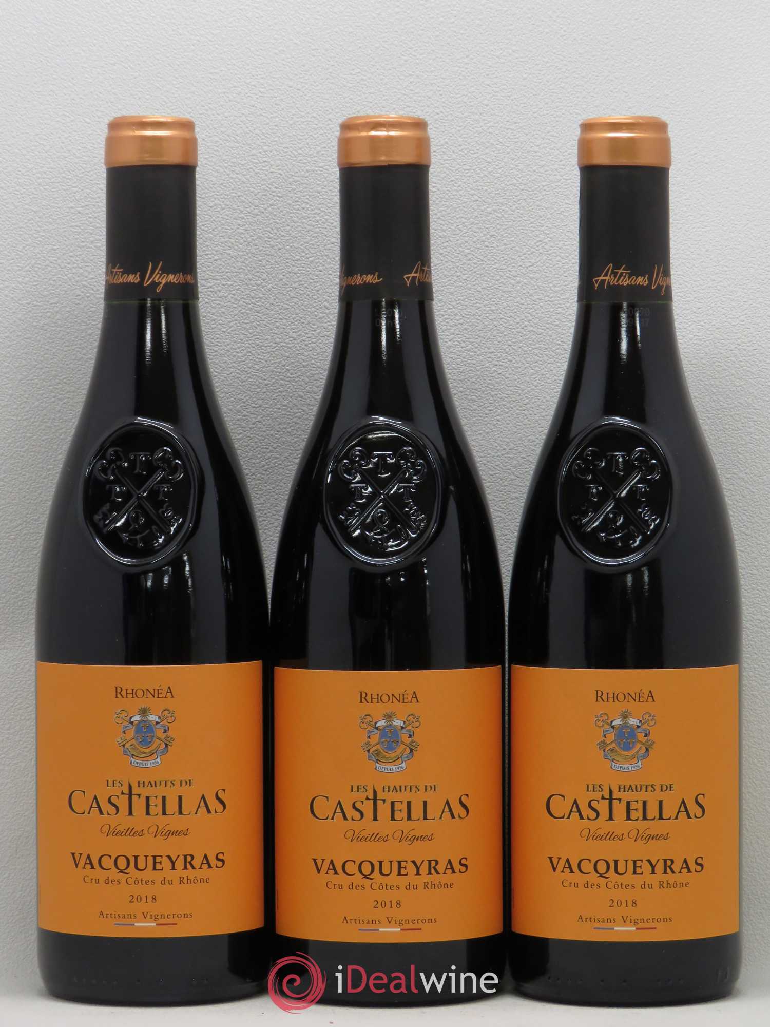 Vacqueyras Hauts de Castellas Vieilles Vignes 2018 - Posten von 3 Flaschen - 0