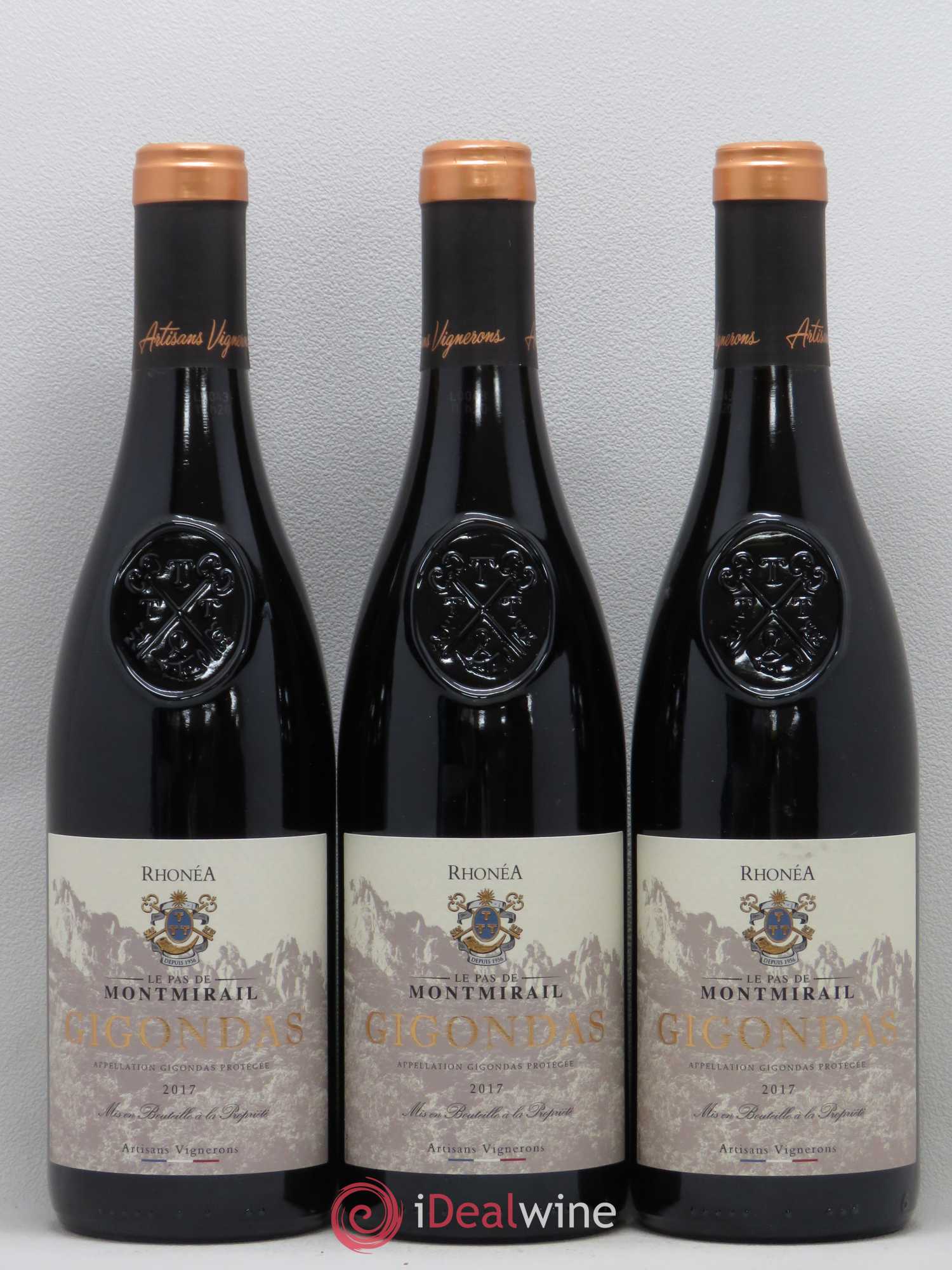 Gigondas Pas de Montmirail 2017 - Posten von 3 Flaschen - 0