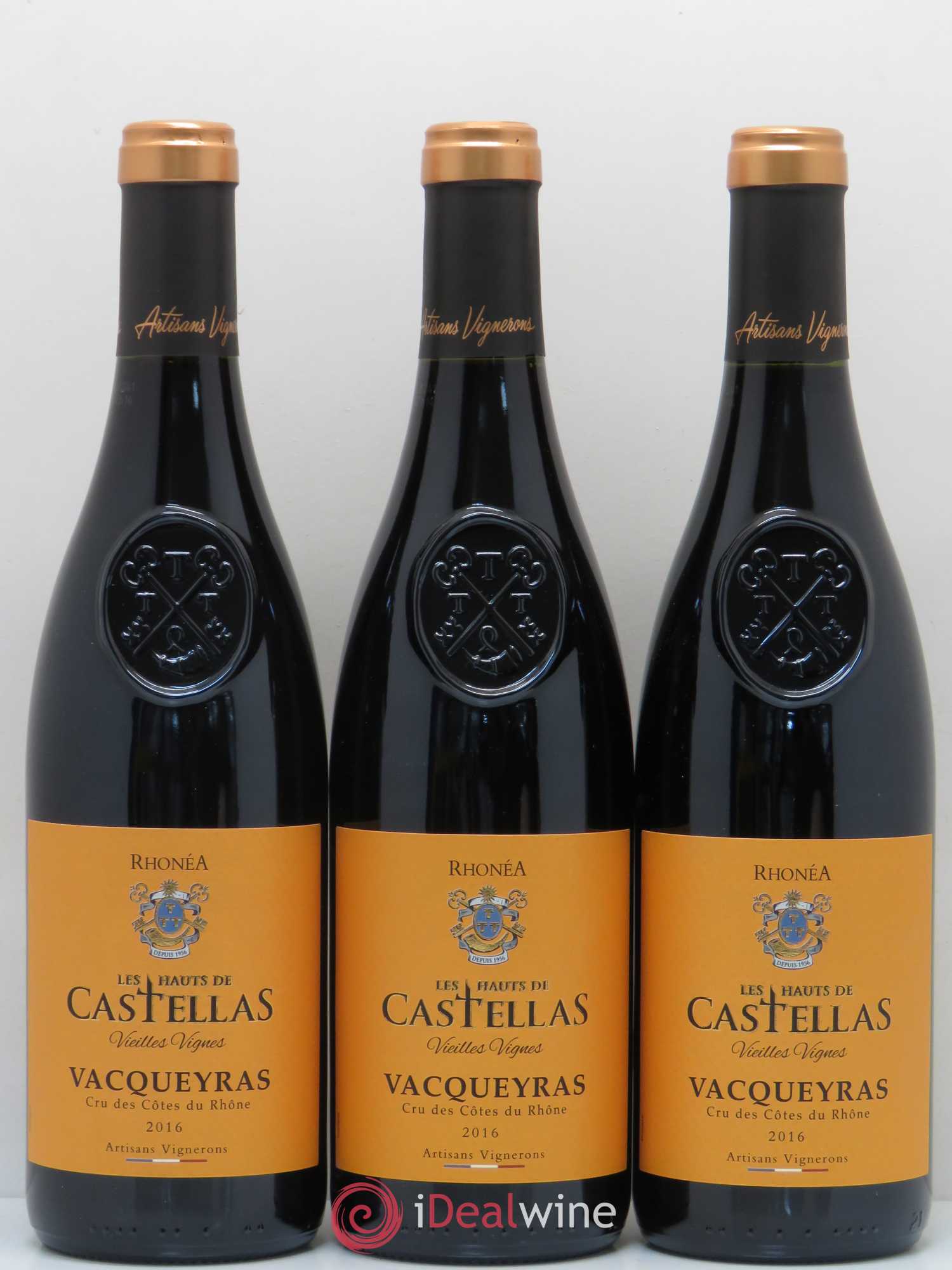 Vacqueyras Les Hauts de Castellas vieilles vignes 2016 - Posten von 3 Flaschen - 0