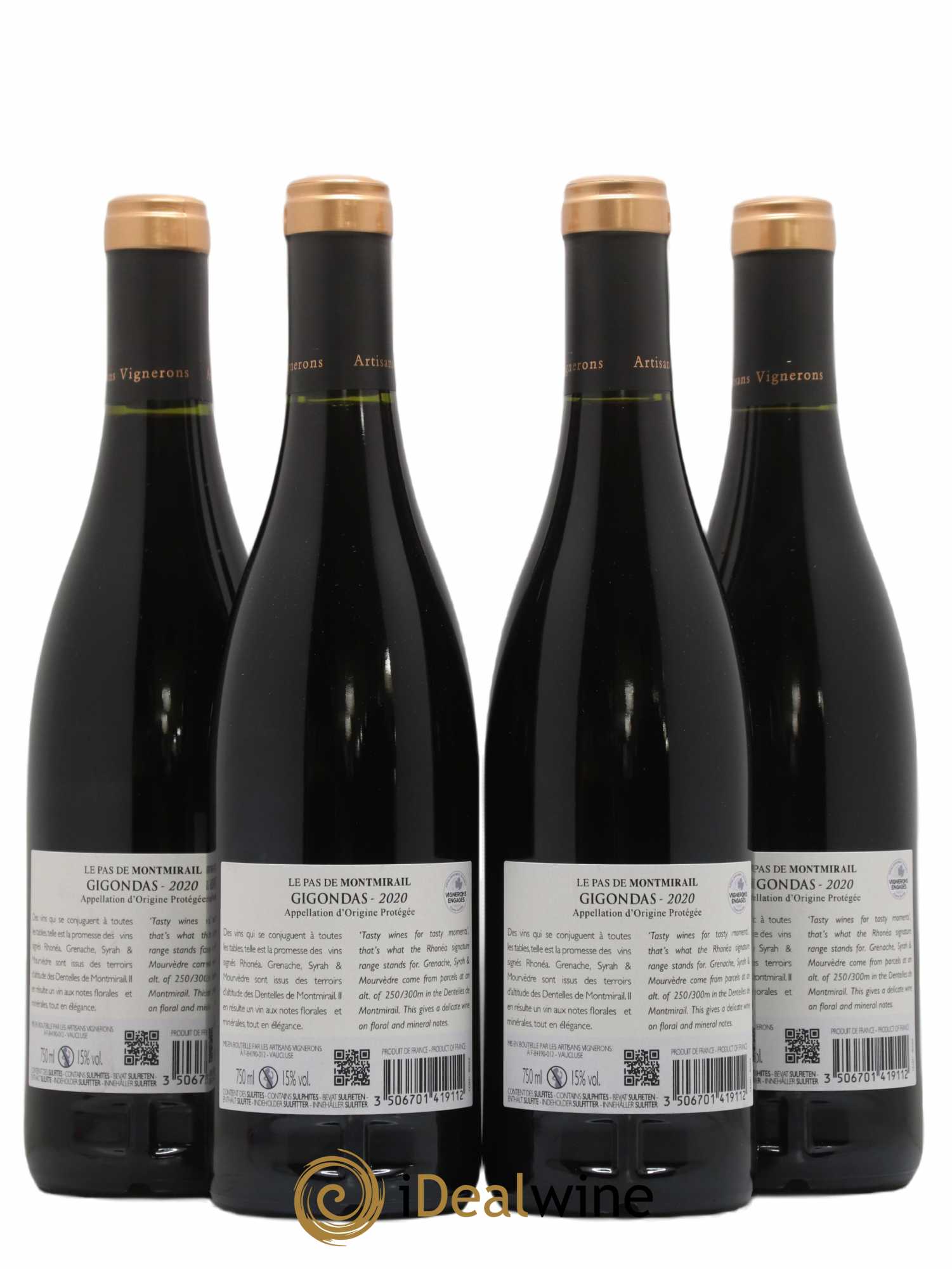 Gigondas Le Pas De Montmirail 2020 - Lot de 4 bouteilles - 1