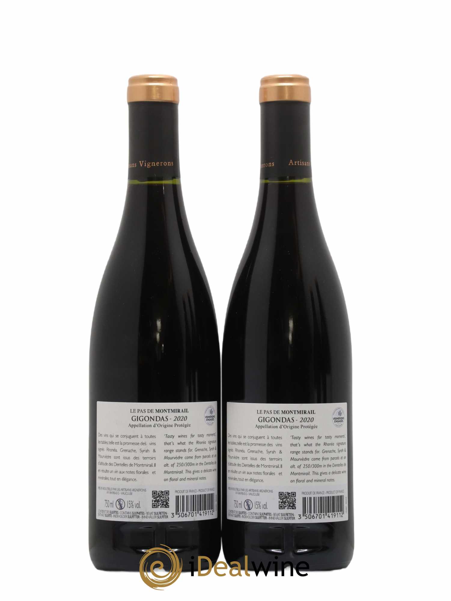 Gigondas Le Pas De Montmirail 2020 - Lot de 2 bouteilles - 1