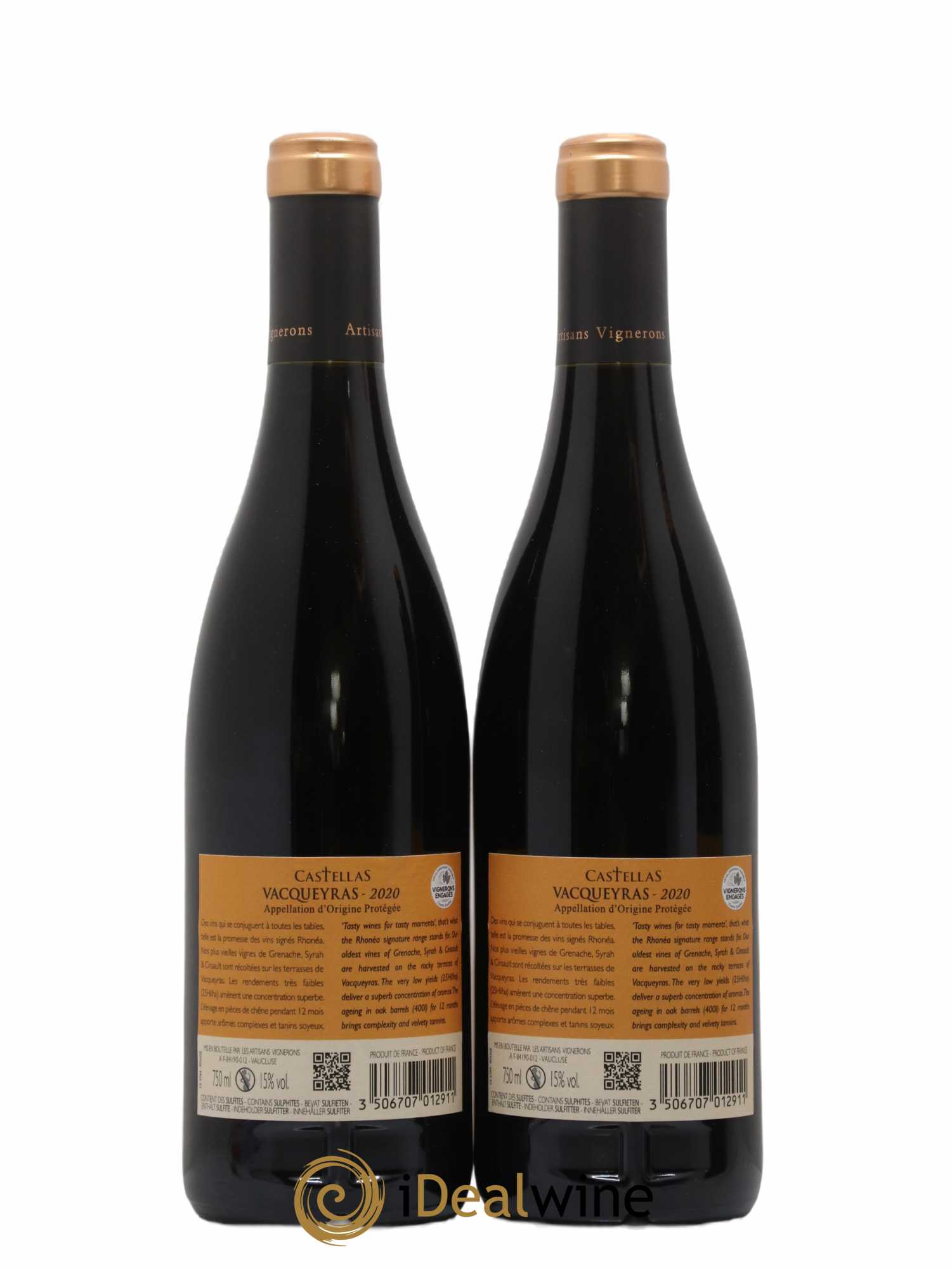 Vacqueyras Vieilles Vignes Castellas 2020 - Posten von 2 Flaschen - 1