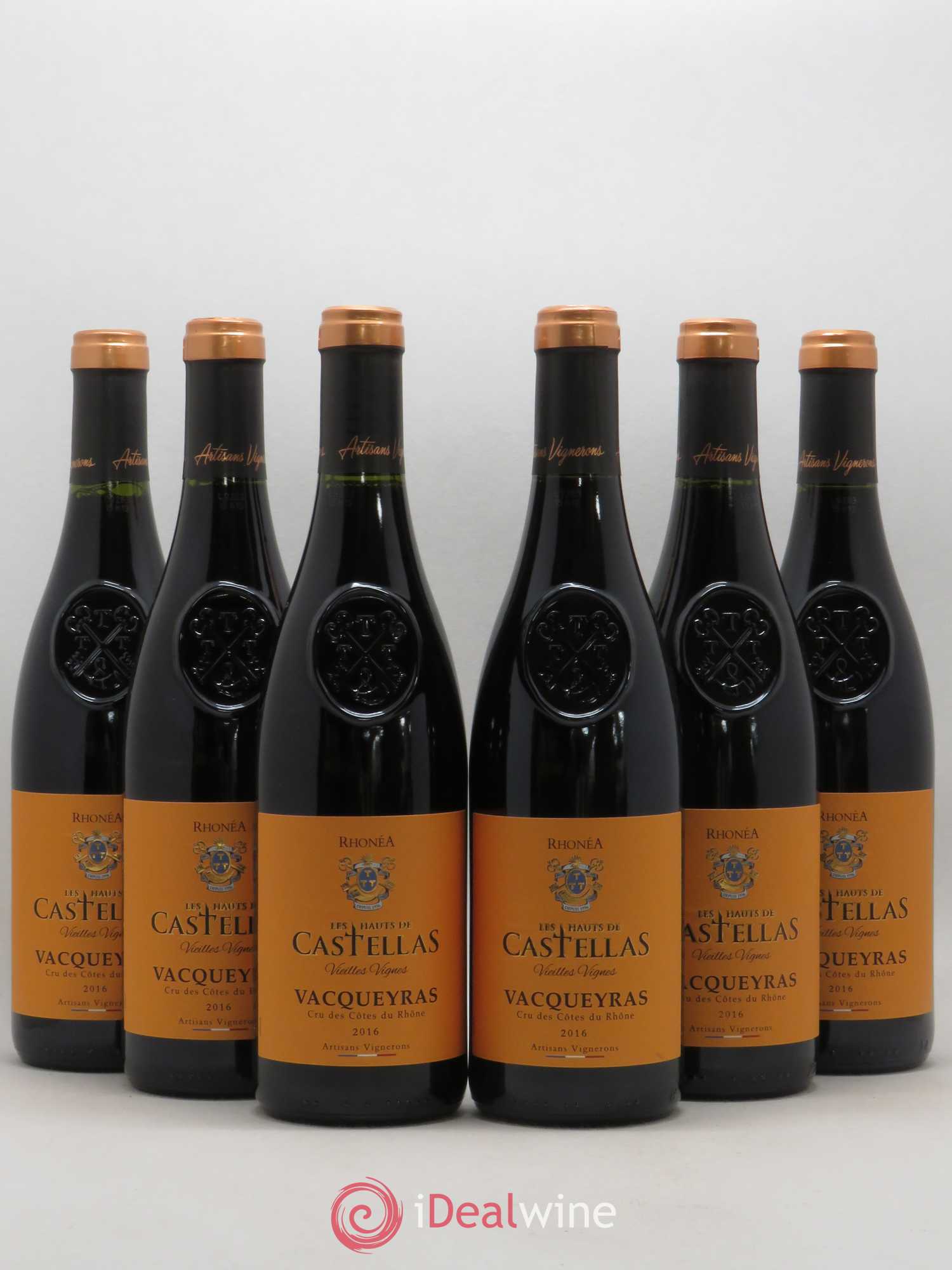 Vacqueyras Vieilles Vignes Les Hauts De Castellas 2016 - Posten von 6 Flaschen - 0