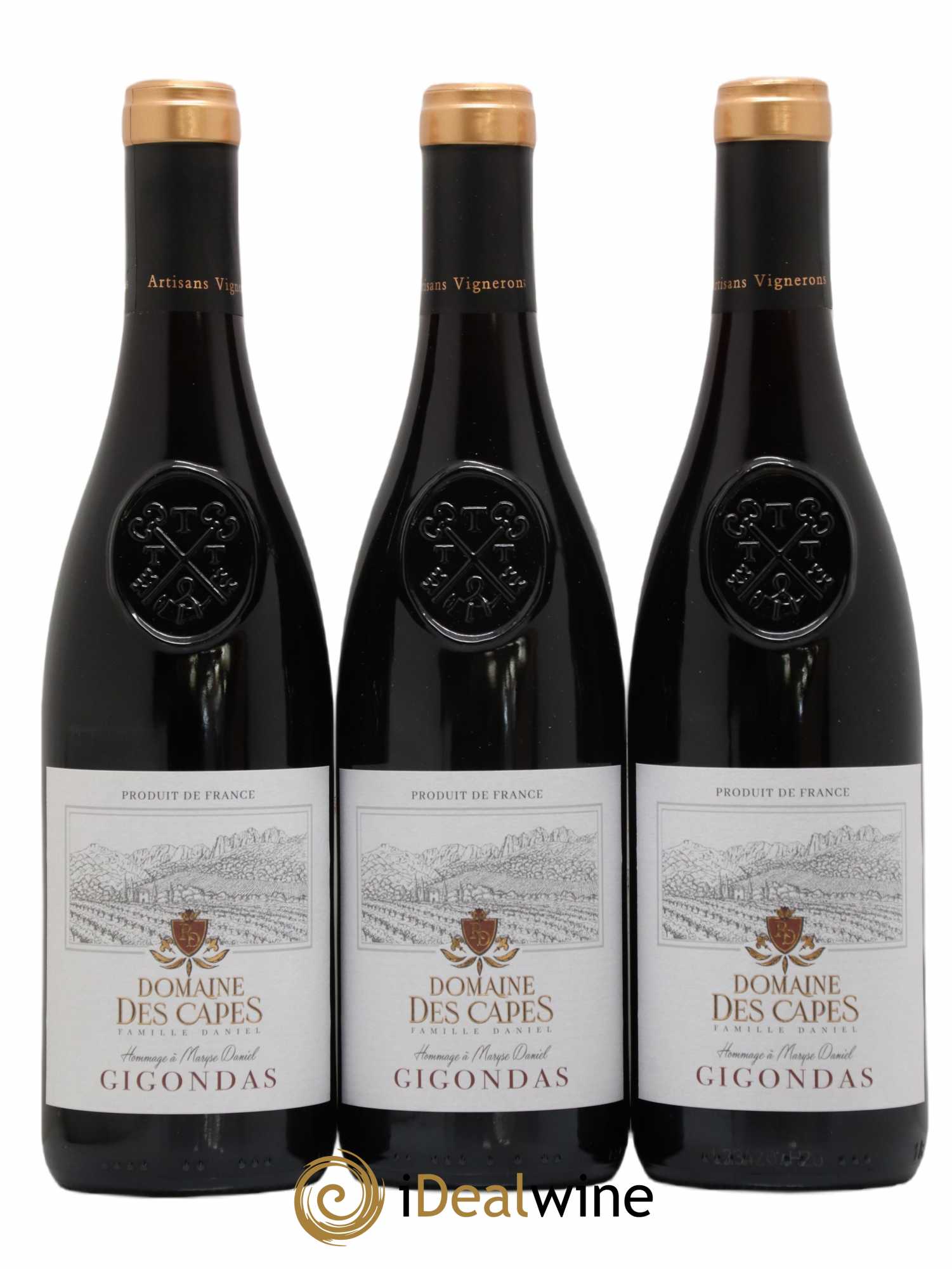 Gigondas Hommage à Maryse Daniel Domaine des Capes 2021 - Lot de 3 bouteilles - 0